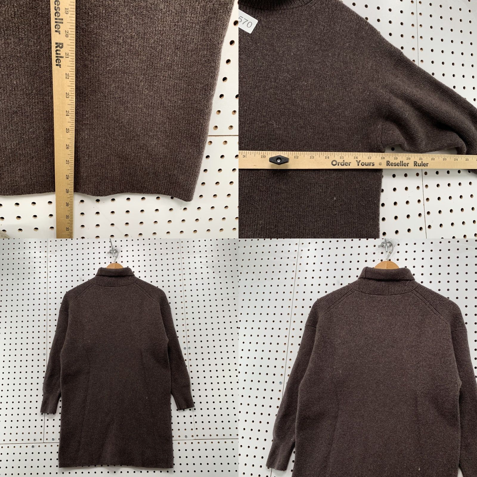 Vintage Babaton Merino Wool Turtleneck Sweater Brown Womens Large Pullover Long Sleeve Adult Regular Size Large Brown Kontemporary? Size L / US 10 / IT 46 - 8 Thumbnail