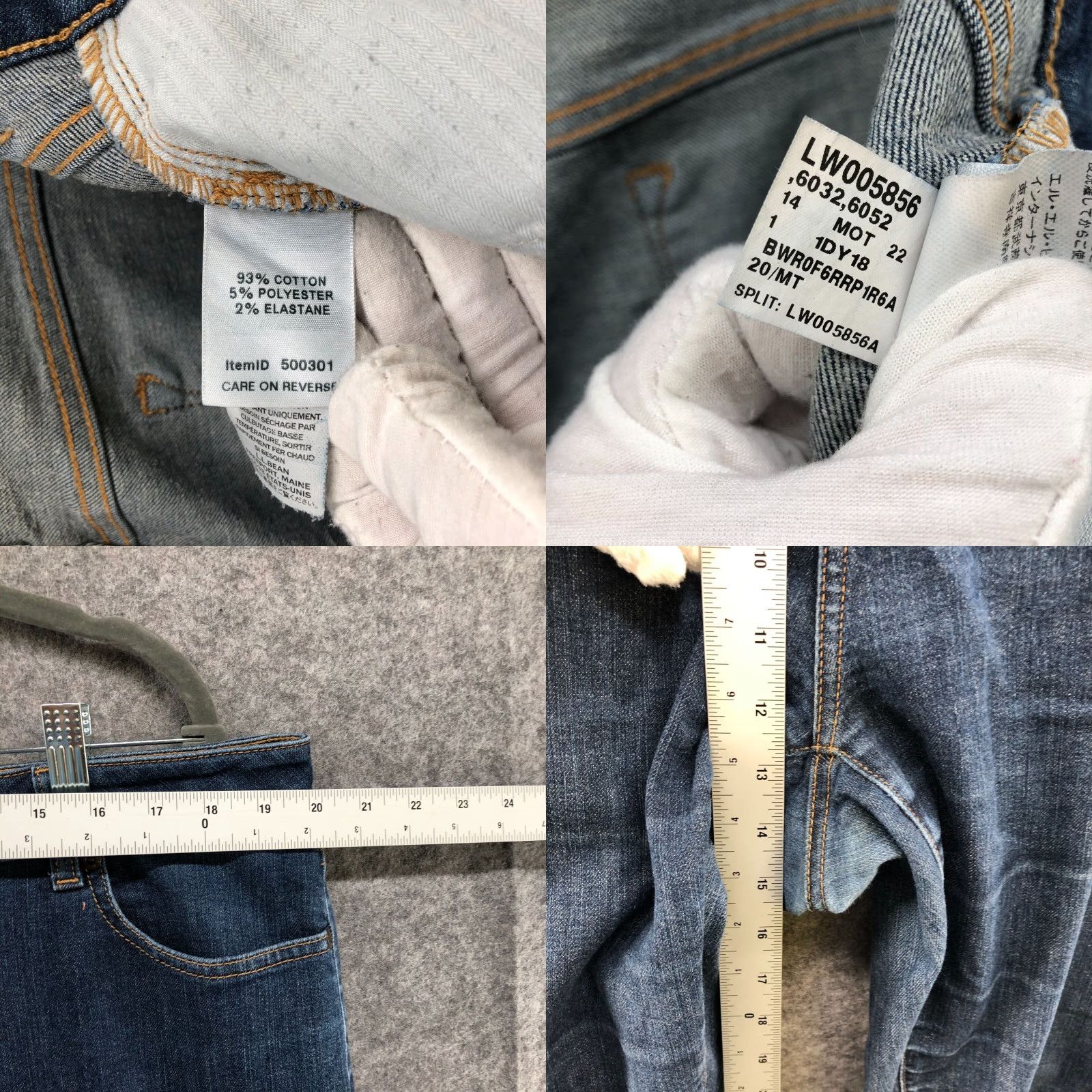 Vintage VINTAGE L.L. Bean Jeans Womens Plus Size 20 Tall Classic Fit Straight Leg Blue Denim Clothing Size 42" / US 20 - 8 Thumbnail