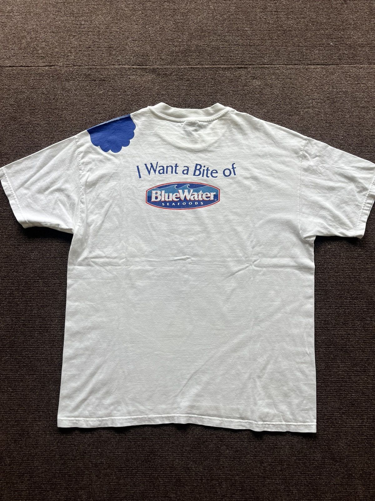 Arts & Science Vintage SHARK I Want a Bite Of Blue Water Sea Foods 90’s Size US XL / EU 56 / 4 - 8 Thumbnail