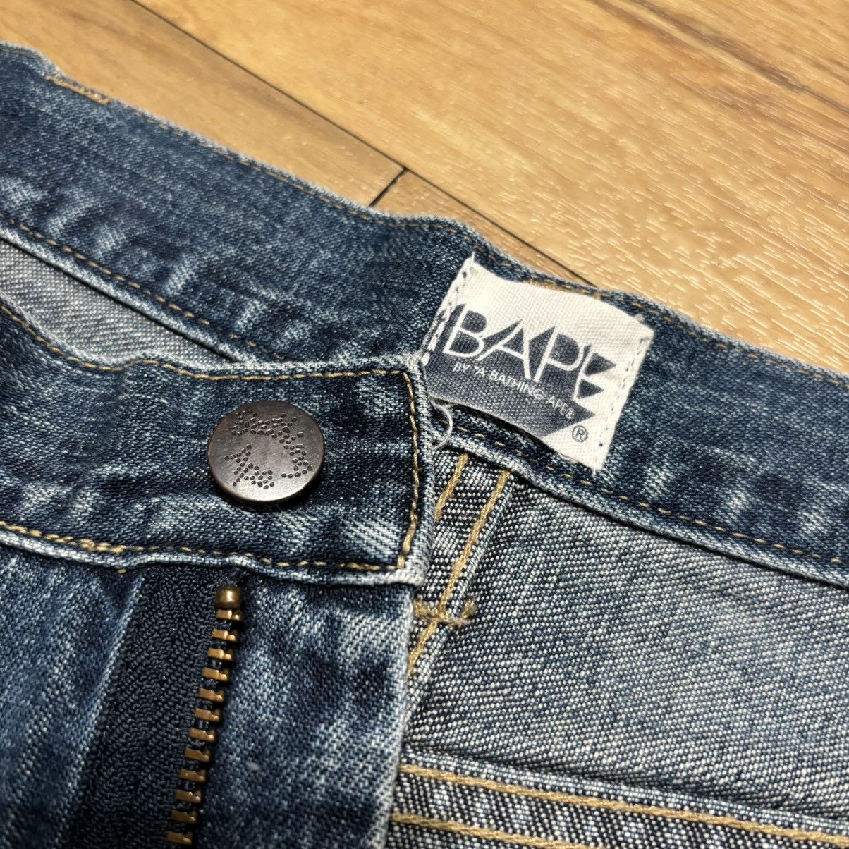 Bape Bape Honeycomb Pocket Logo Jeans Size US 31 - 5 Thumbnail