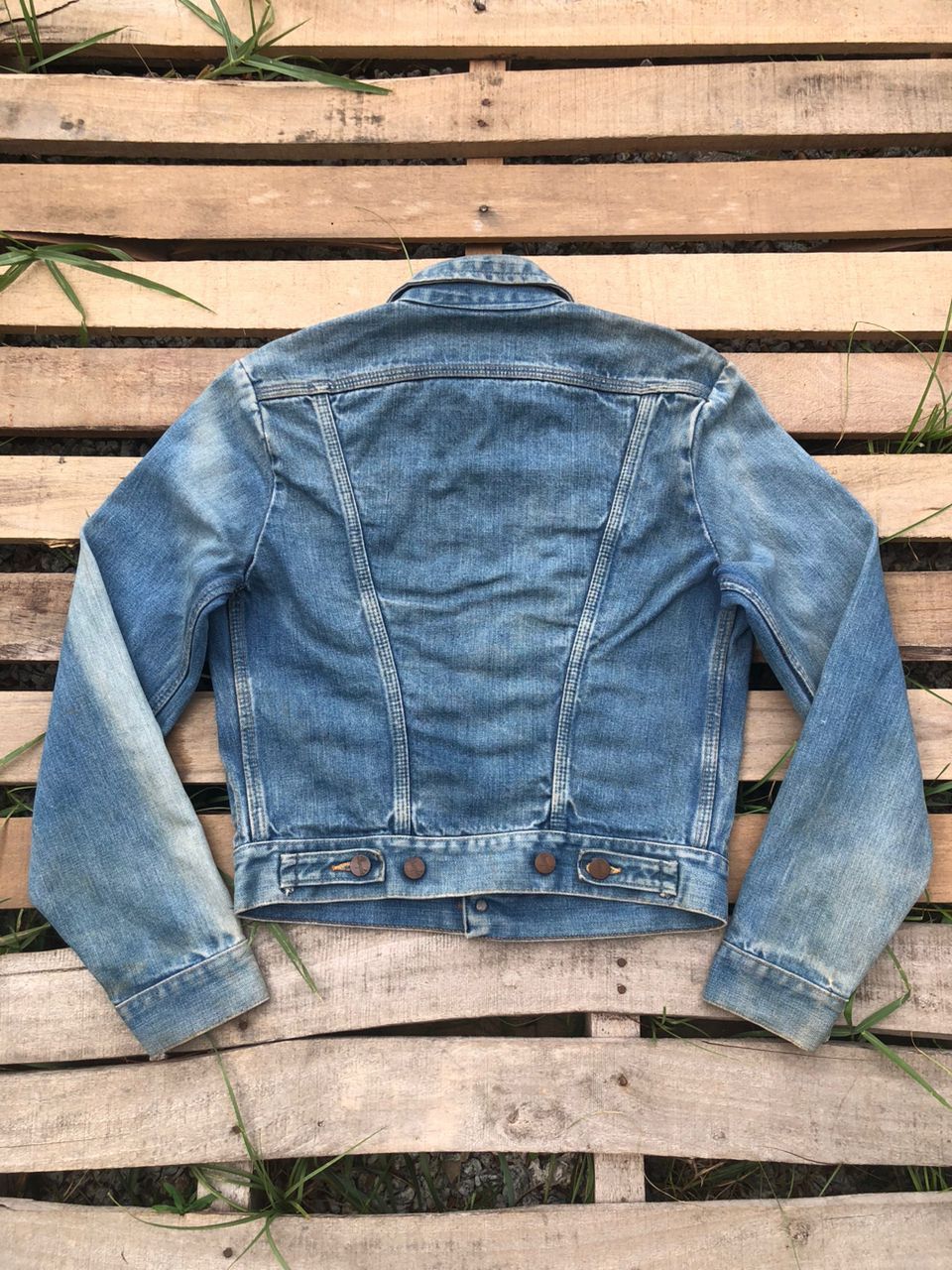 Wrangler Vintage 70s Wrangler Cropped Denim Jacket Size S / US 4 / IT 40 - 2 Thumbnail