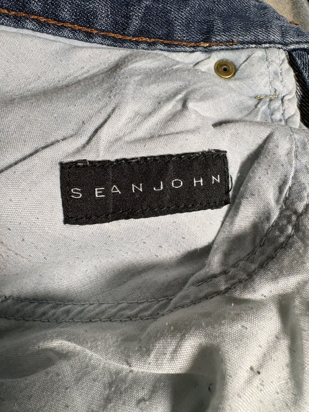 Japanese Brand Vintage Sean John "Hamilton" Relaxed Fit Jeans - 34x30 Size US 34 / EU 50 - 12 Thumbnail