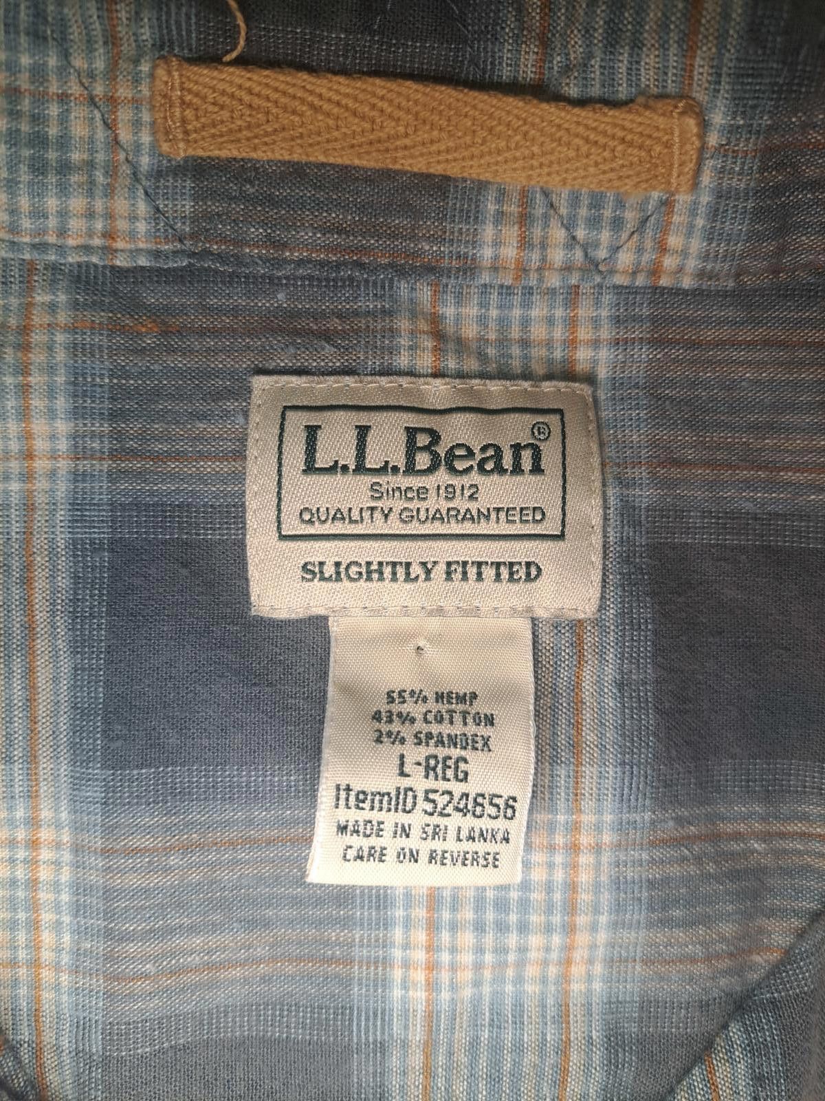 L.L. Bean LL Bean Flannel Button Up Shirt Mens Large Gray Plaid Hemp Size US L / EU 52-54 / 3 - 2 Thumbnail