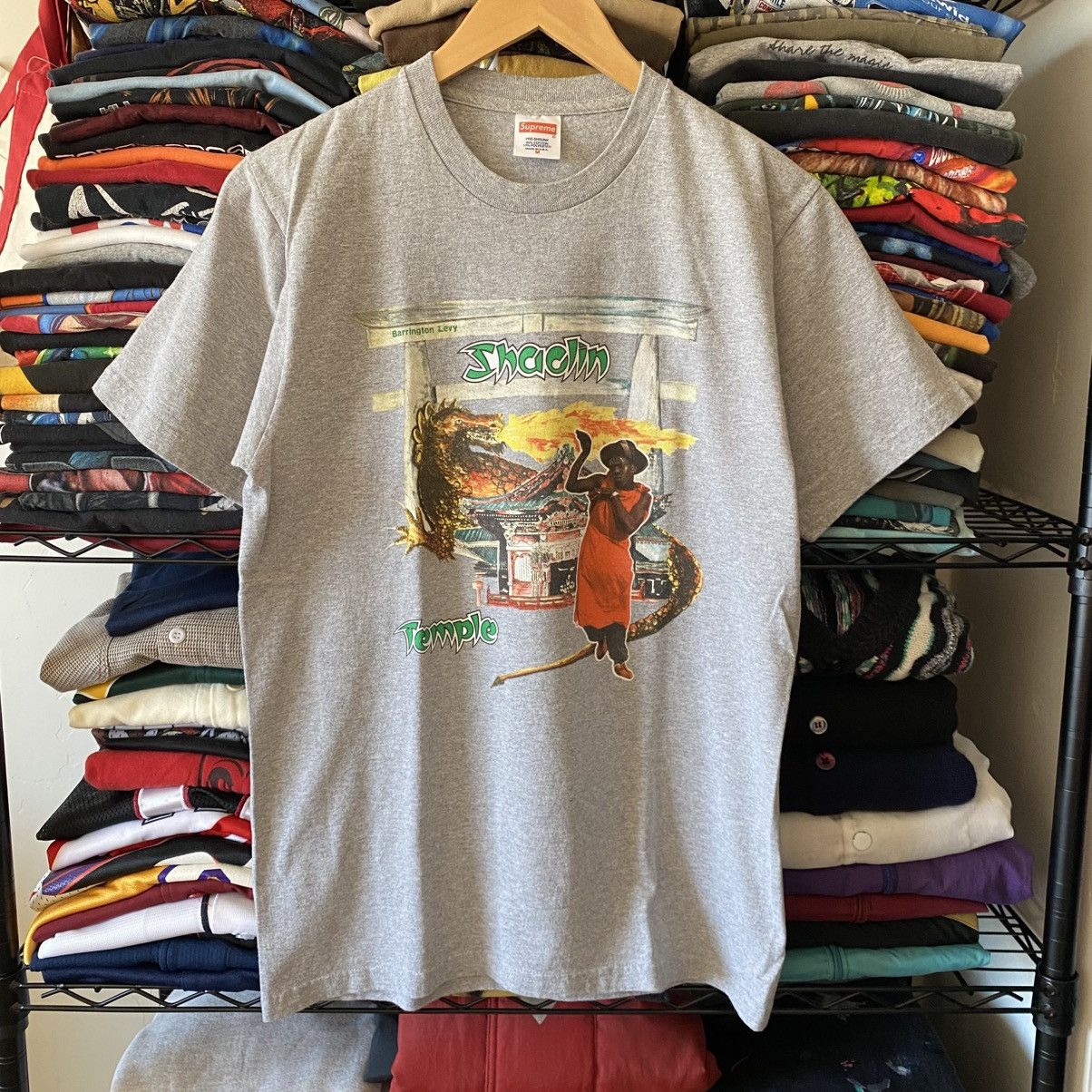 Supreme Supreme Barrington Levy Jah Life Shaolin Temple T-Shirt Grey Size US M / EU 48-50 / 2 - 1 Thumbnail