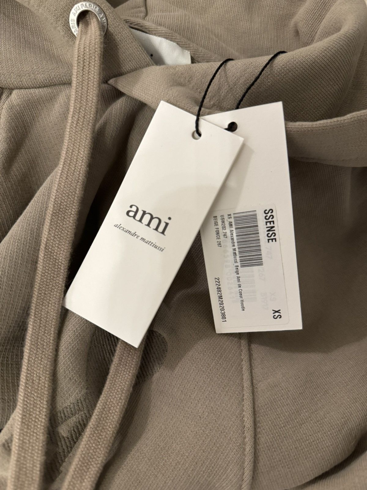 AMI Ami De Coeur hoodie - beige Size US XS / EU 42 / 0 - 4 Thumbnail