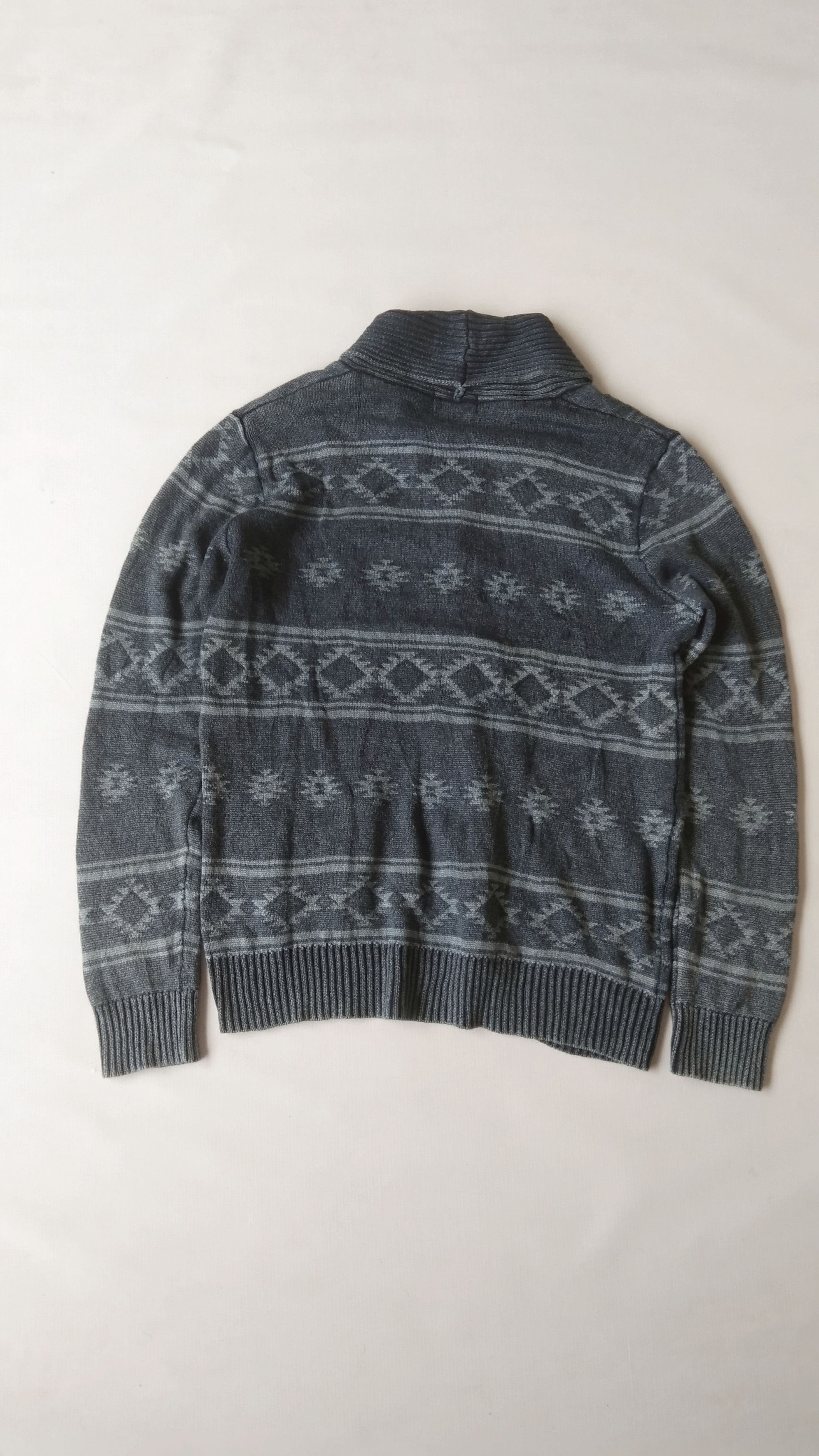 Slick shawcollar cardigan sweater