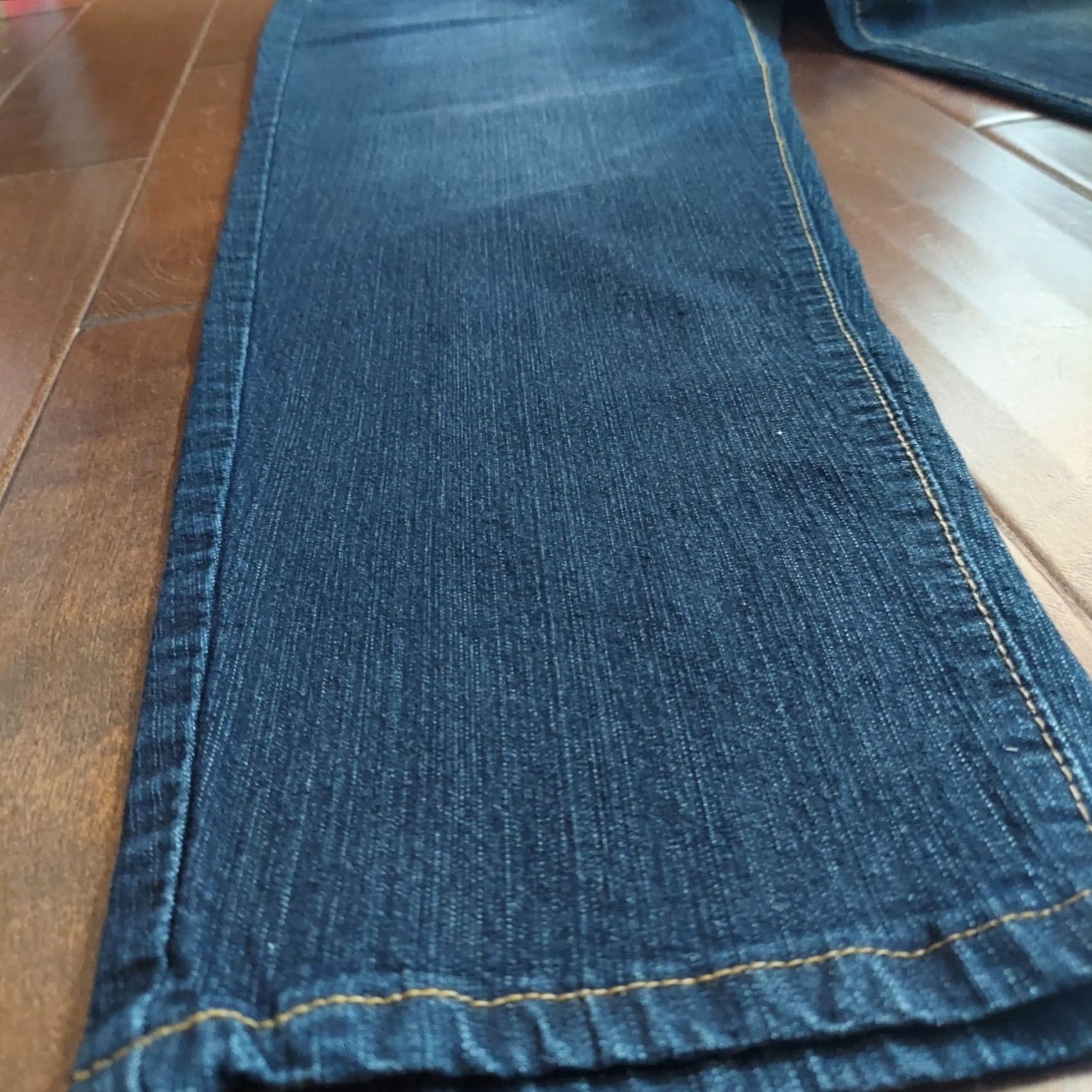 Vintage LAST Navy Blue Denim Jeans Studded Back Pockets Plus Size 20 Women Straight Jeans Navy Blue 20 Womens Size 42" / US 20 - 6 Thumbnail