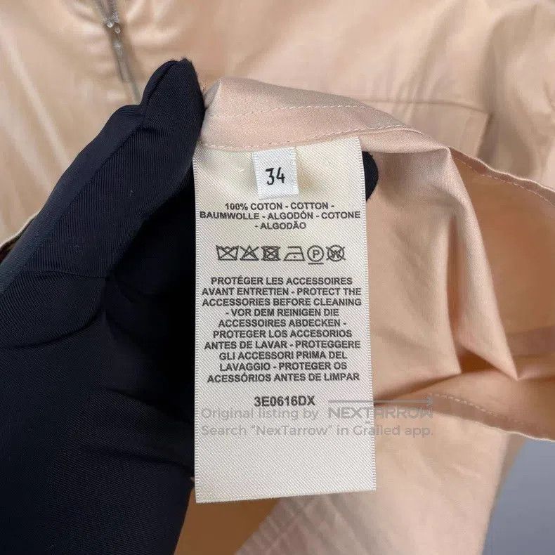 Hermes Hermes Khaki Pocket Ring Buckle Zipper Shirt Jacket, 100% Size XXS / US 00 / IT 34 - 5 Thumbnail