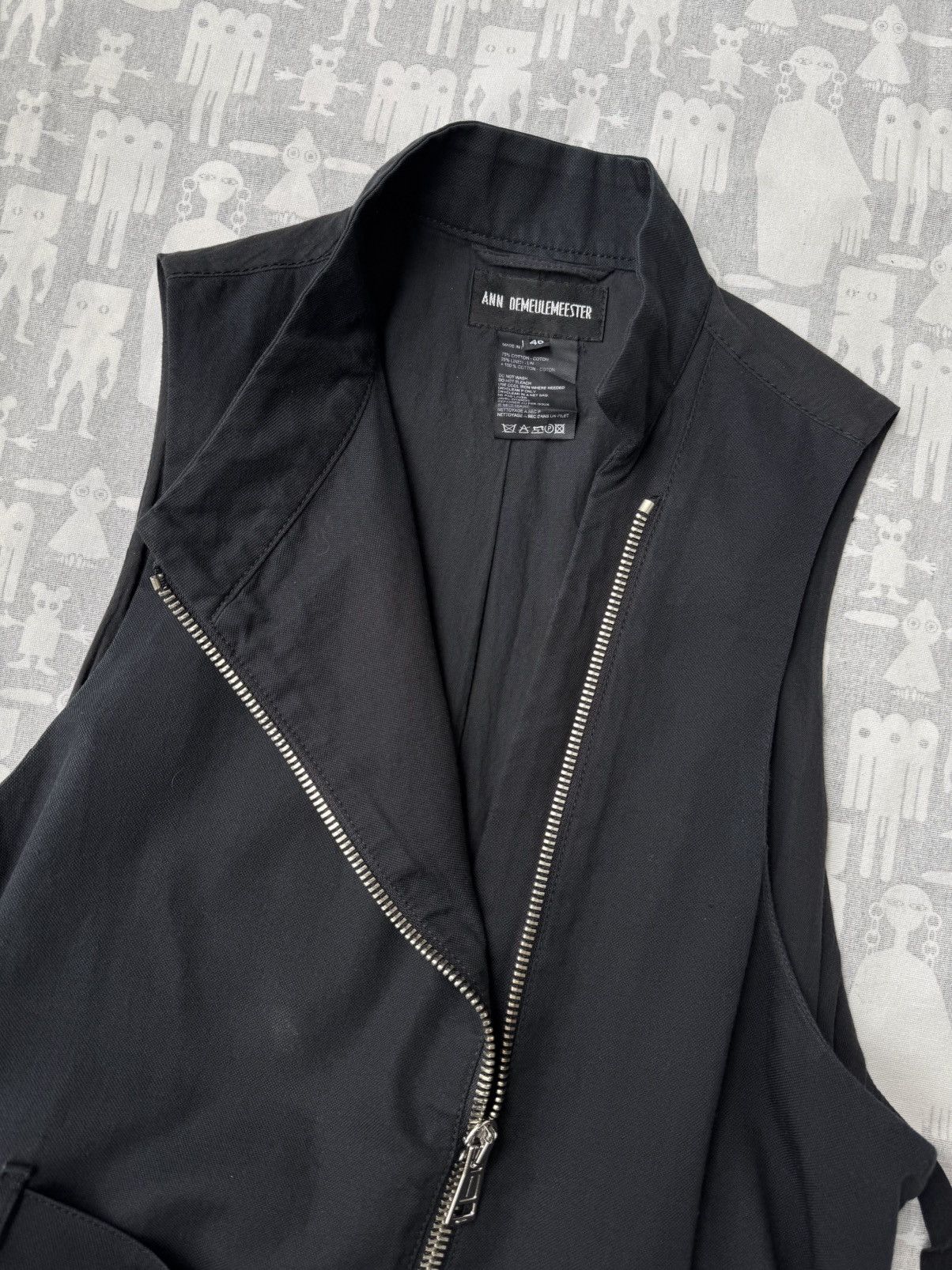 Ann Demeulemeester Ann Demeulemeester SS03 Asymmetrical Biker Belted Vest Size US S / EU 44-46 / 1 - 2 Thumbnail