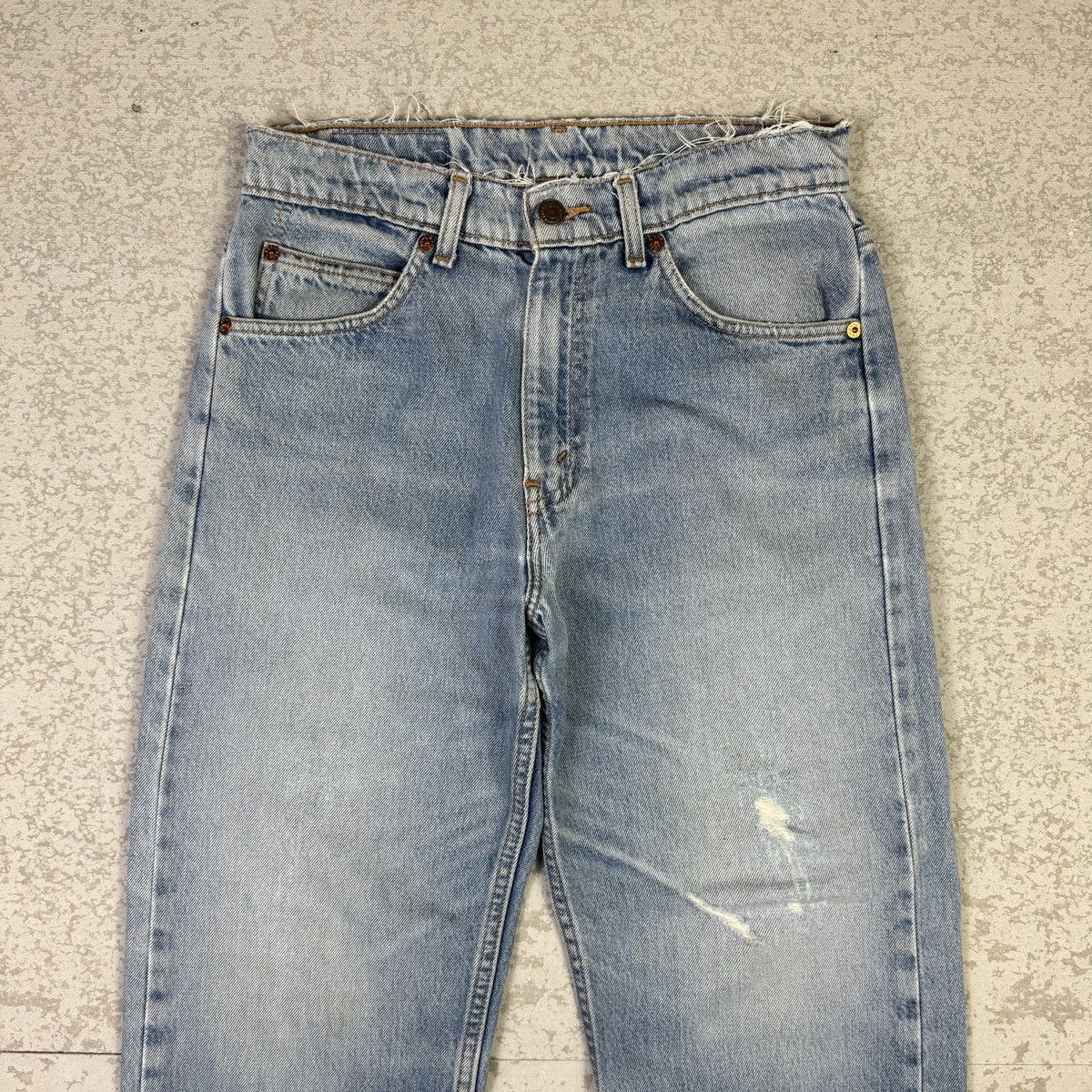 Levi's 💥Vintage 90s Levis 612 Orange Tab Blue Washed Denim Pant Size US 29 - 5 Thumbnail