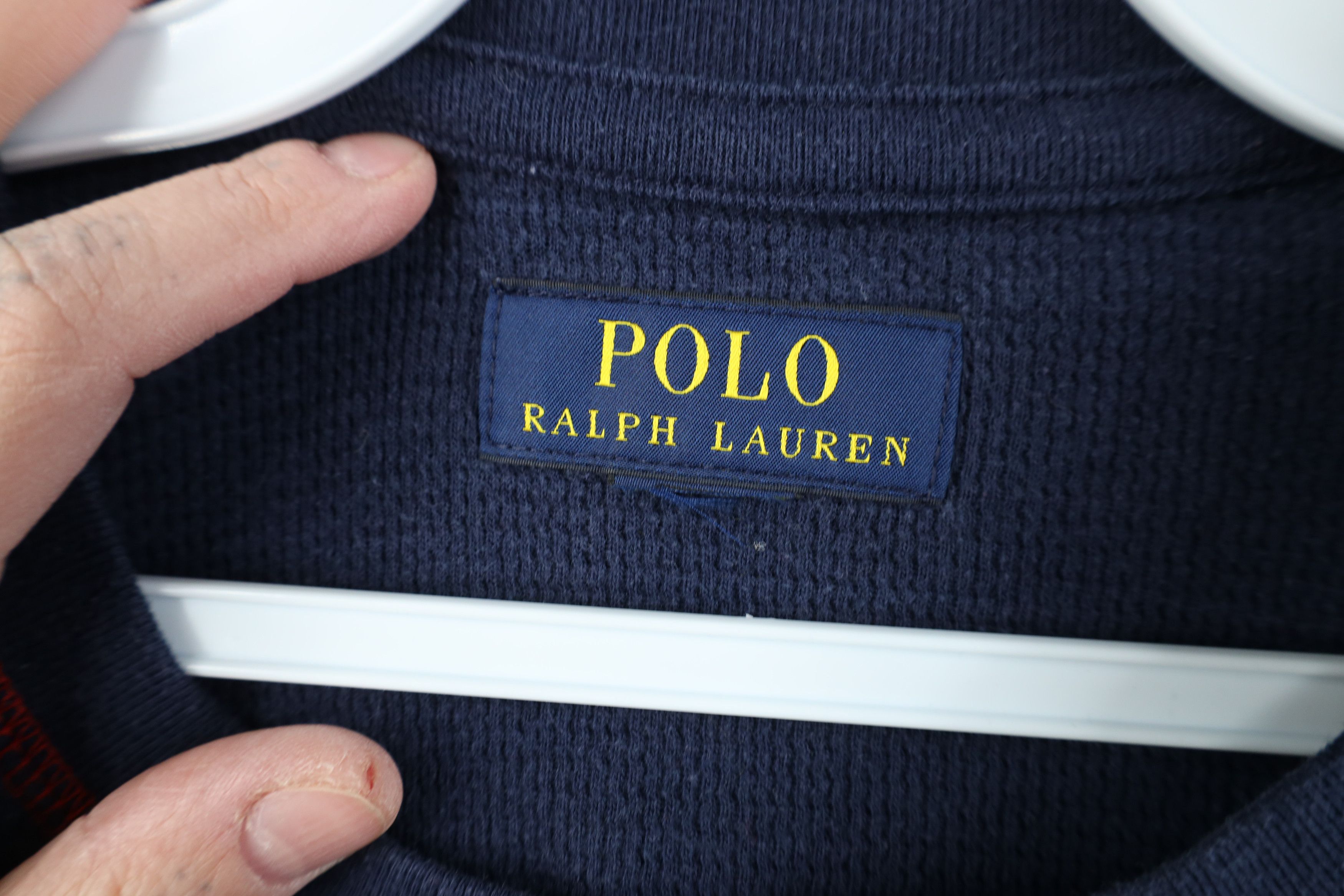 Ralph Lauren Vintage Ralph Lauren Thermal Waffle Knit Long Sleeve T-Shirt Size US M / EU 48-50 / 2 - 7 Thumbnail