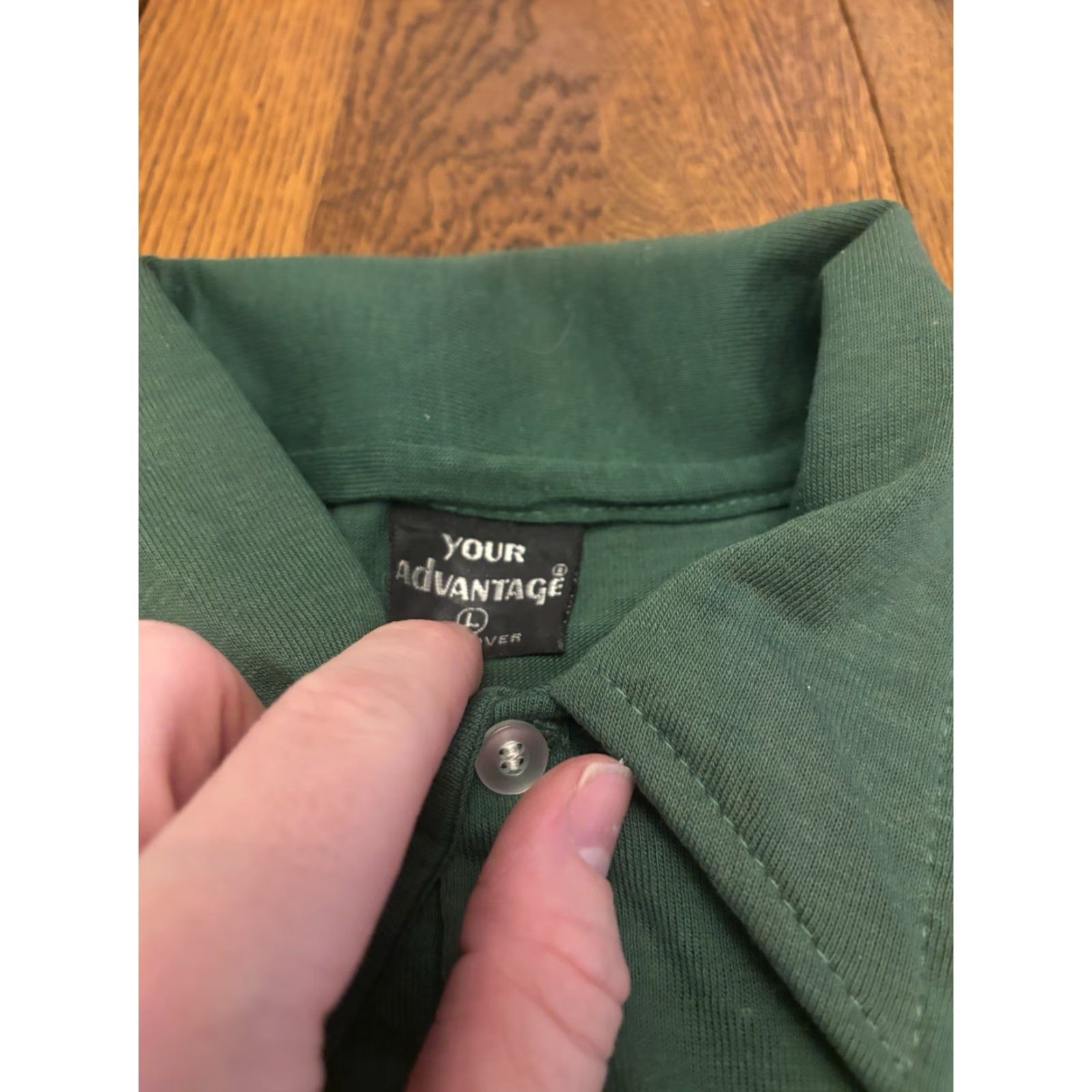 Vintage VINTAGE Polo Shirt Striped Green Ocean Pacific Unbranded L Adult Unisex Short Sleeve Collared 80s Surf Skate Preppy Beach Water Sports Size US L / EU 52-54 / 3 - 3 Thumbnail