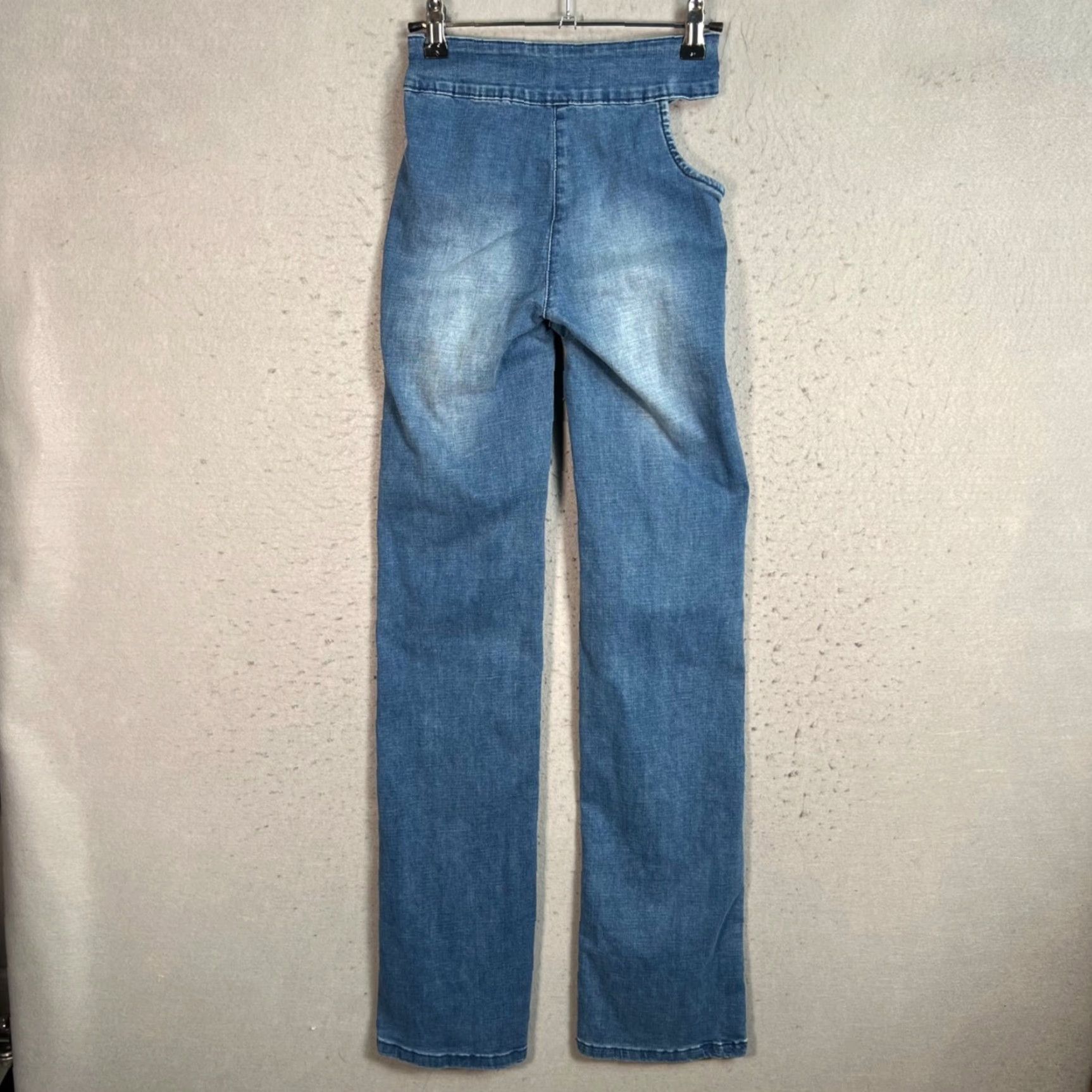 I.AM.GIA I.AM.GIA Jeans Womens XXS High-Waisted Straight-Leg Blue Denim Jeans Size 24" / US 00 / IT 34 - 2 Thumbnail