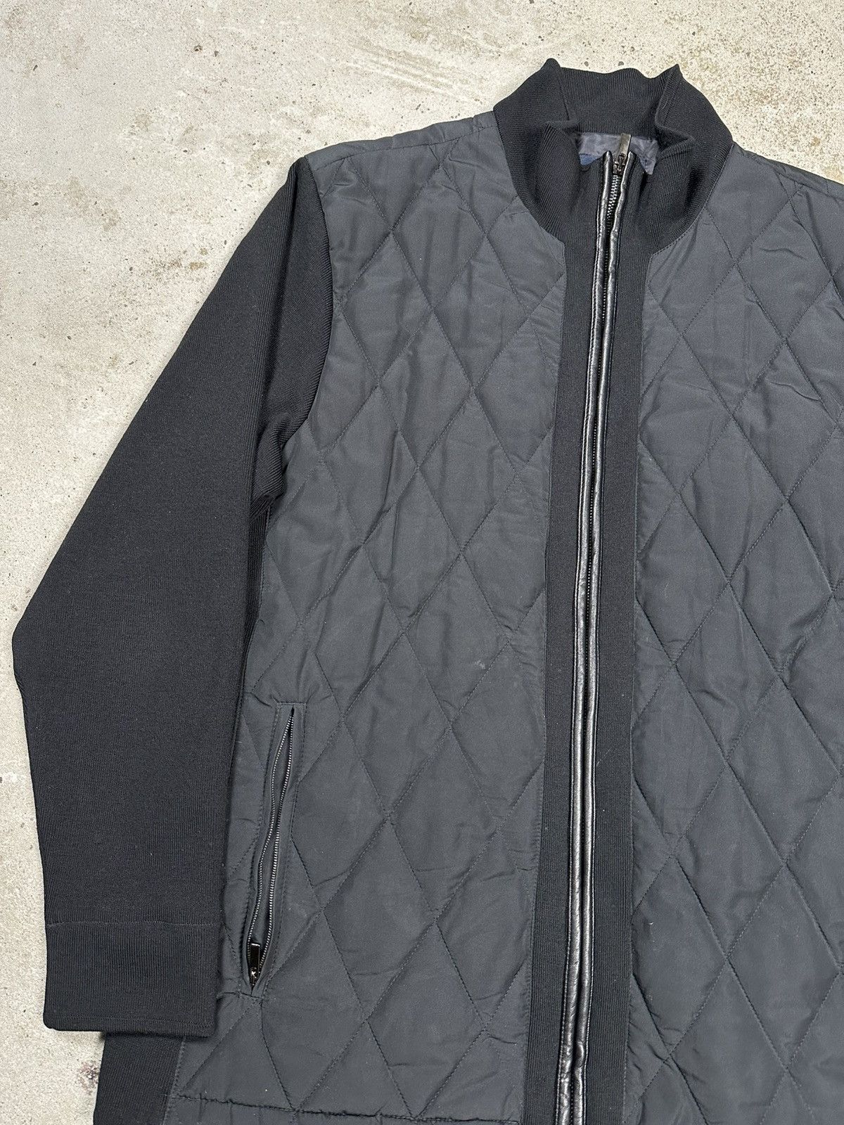 Paul & Shark Paul & Shark Hybrid Wool Jacket Leather Trims Quilted Size US XL / EU 56 / 4 - 6 Thumbnail