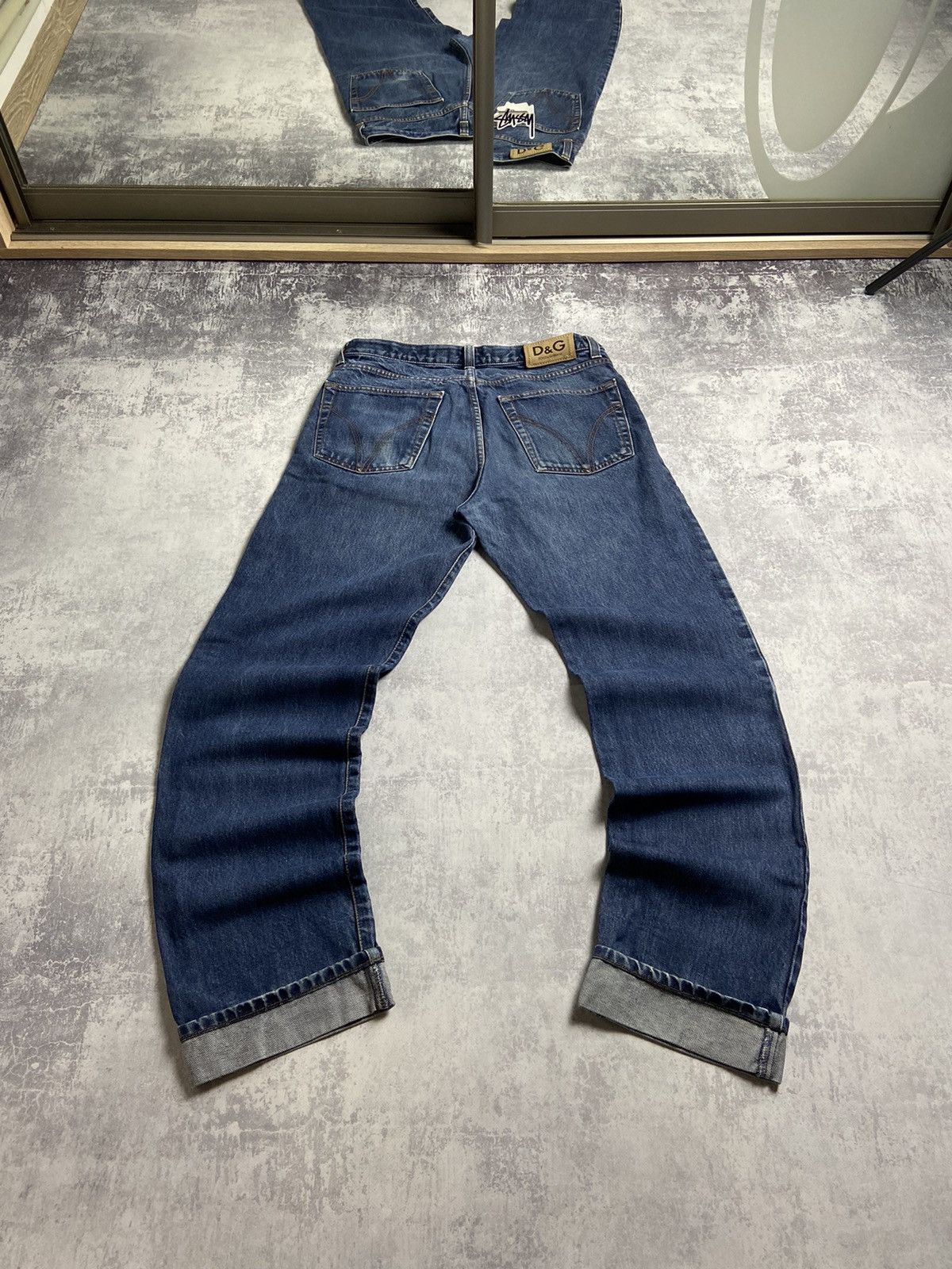 00s Dolce&Gabbana Y2K Dirty Distressed Baggy Vintage Jeans