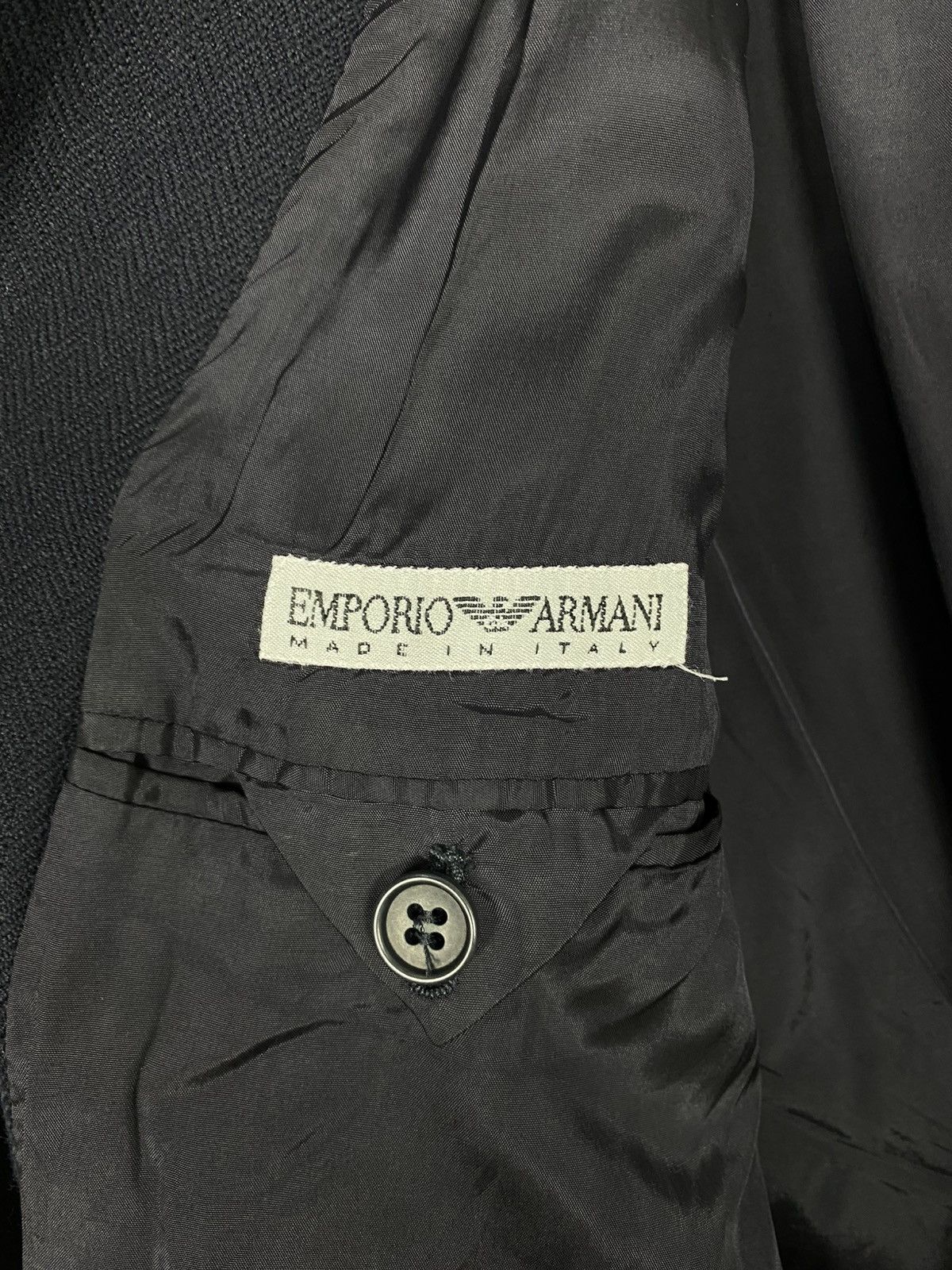 Emporio Armani Rare‼️ Vintage Emporio Armani Wool Blazer Herringbone Italy Size US S / EU 44-46 / 1 - 6 Thumbnail