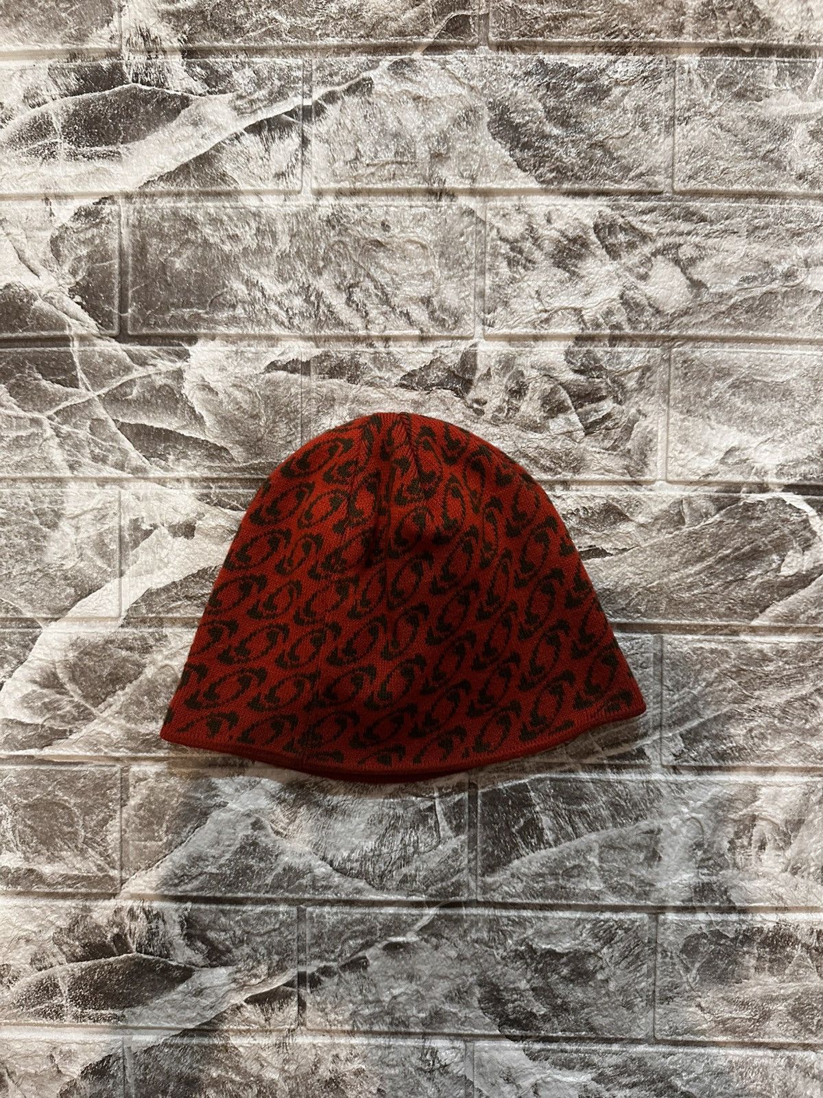 Salomon Salomon Red/Black Pattern Beanie Hat – Size Medium – Y2K Size ONE SIZE - 1 Thumbnail