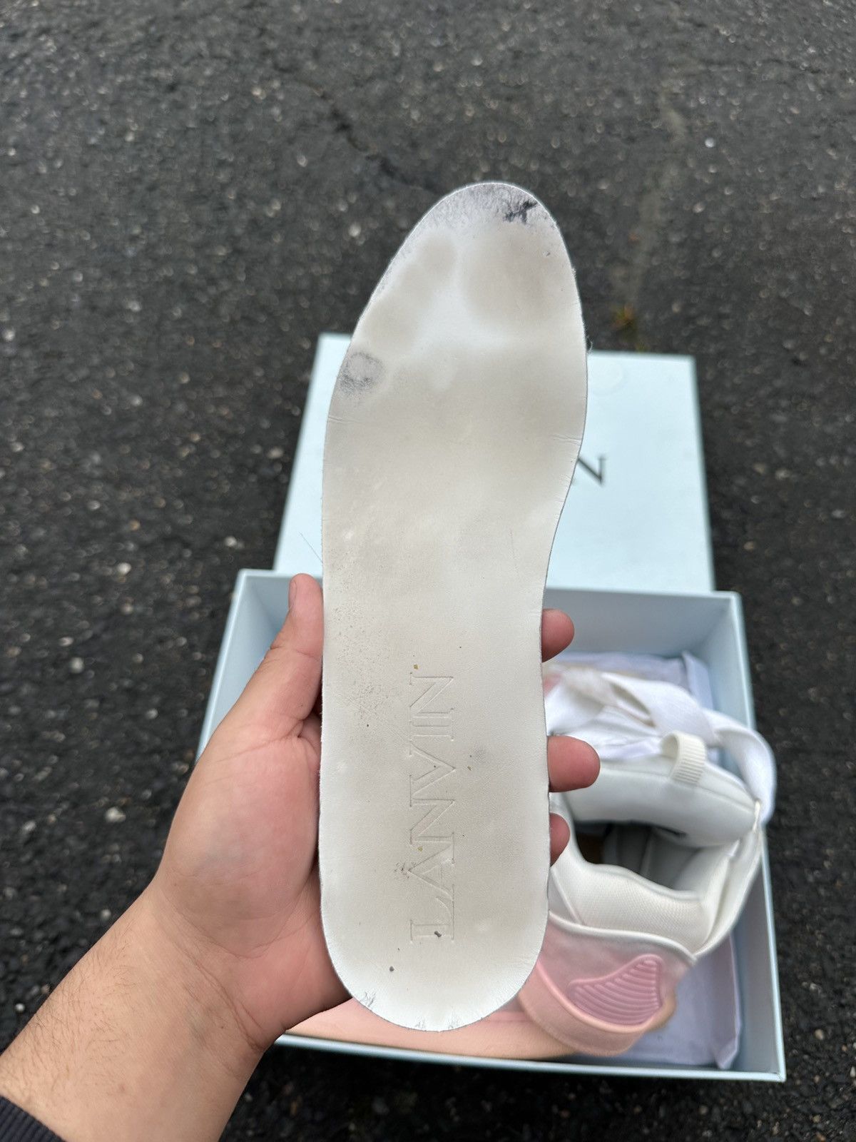 Lanvin Lanvin Curb Sneaker White/Pink Size US 9 / EU 42 - 16 Thumbnail