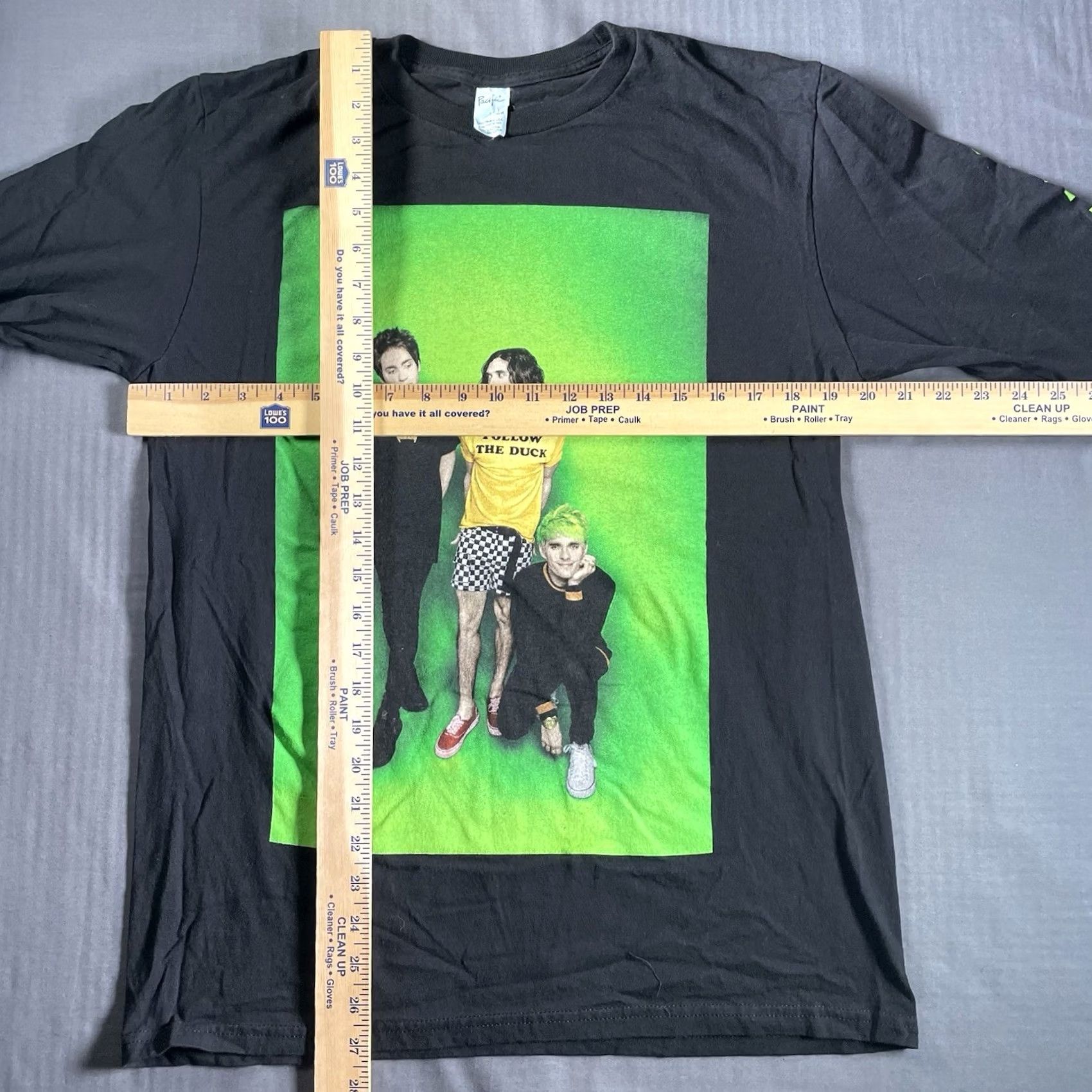 Gildan Waterparks Band Shirt Mens M Long Sleeve cotton Black Gildan Ultra Cotton Logo Spellout Pop Punk Rock 2010s Mens Size US M / EU 48-50 / 2 - 3 Thumbnail