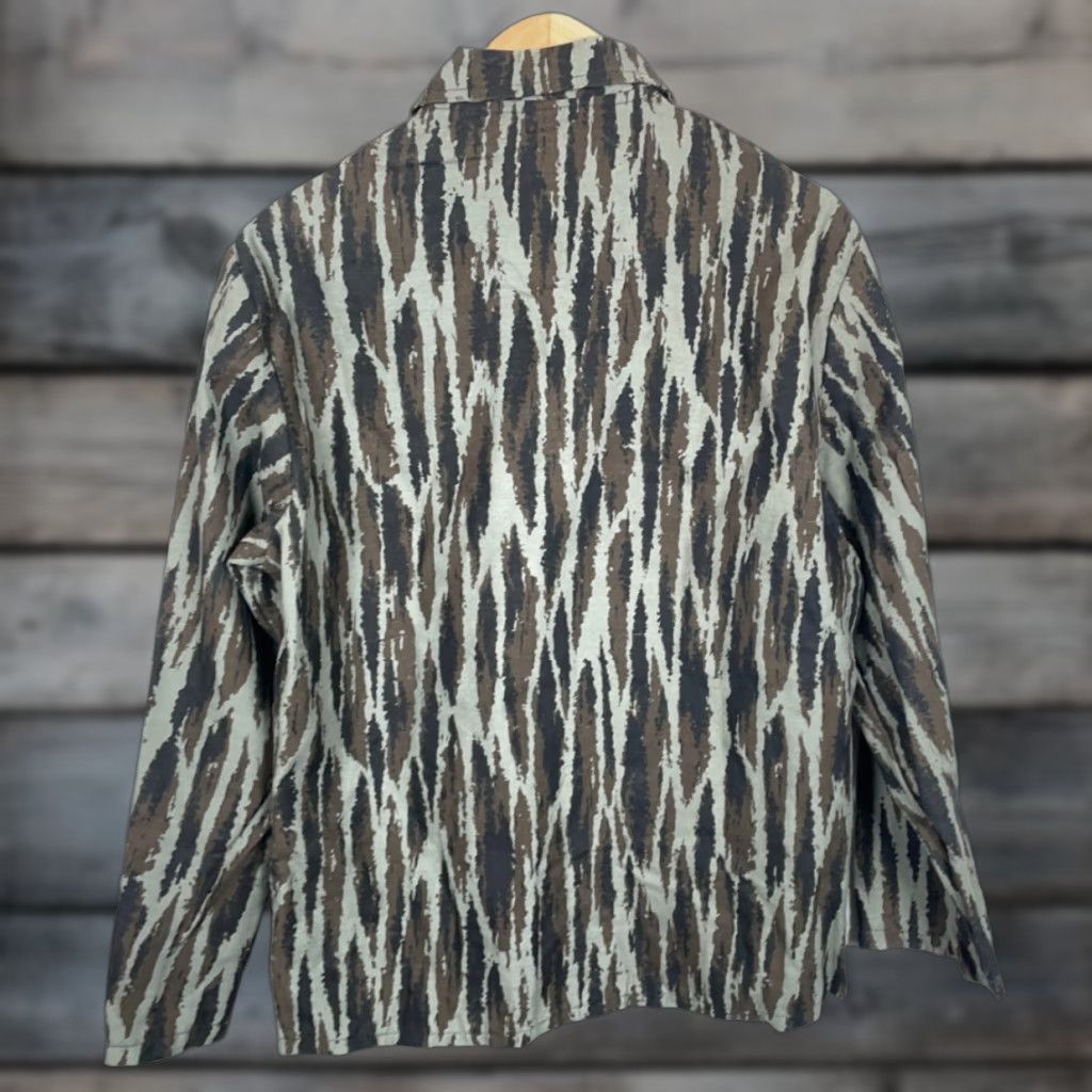 Vintage Empire Insulated Wear Jacket Men's Large Green Camouflage 80s Cotton Short Zip Full Zip Military Style Casual USA Made Mens Size US L / EU 52-54 / 3 - 1 Thumbnail