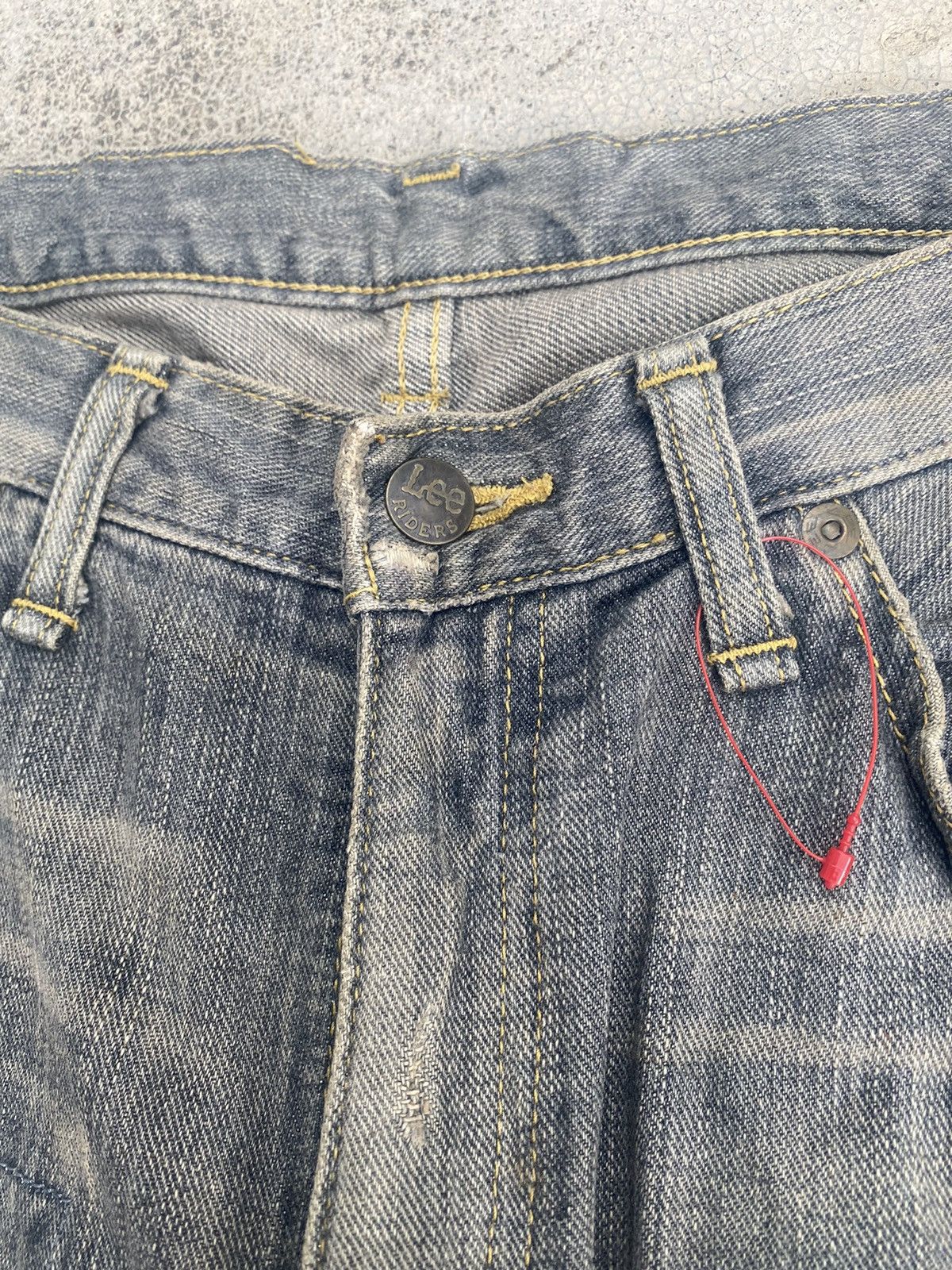 If Six Was Nine × Lee Flare Jeans Lee Distress Patchwork Clawmark Mud Bootcut Size US 32 / EU 48 - 11 Thumbnail