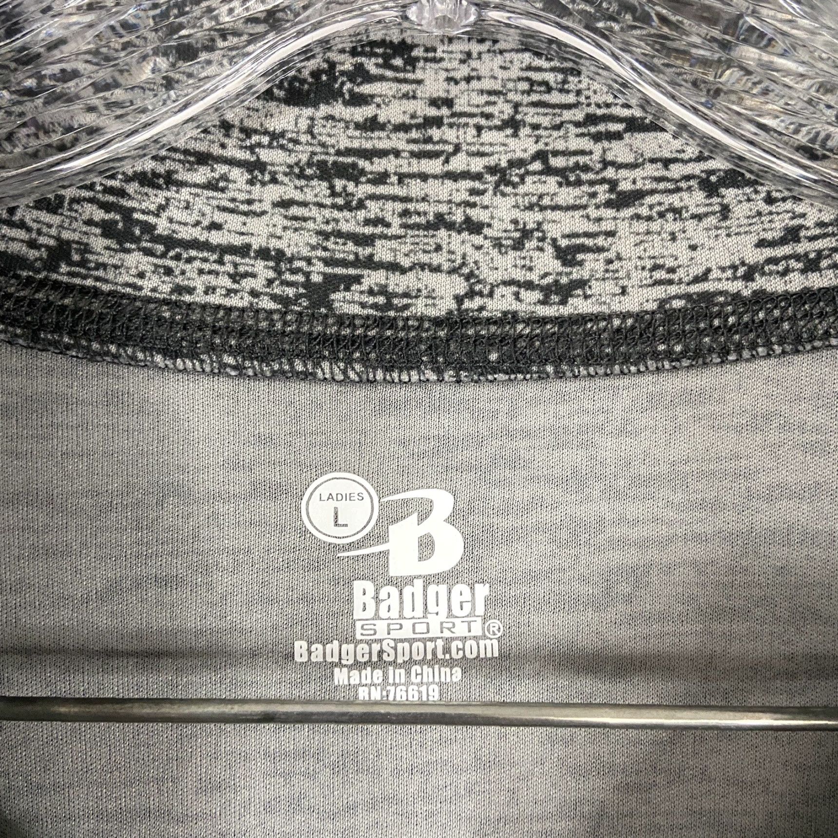 Vintage BADGER SPORT Long Sleeve 1/2 Zip Workout Top Gray Heather Women’s L - Activewear, Women, Size L Size L / US 10 / IT 46 - 6 Thumbnail