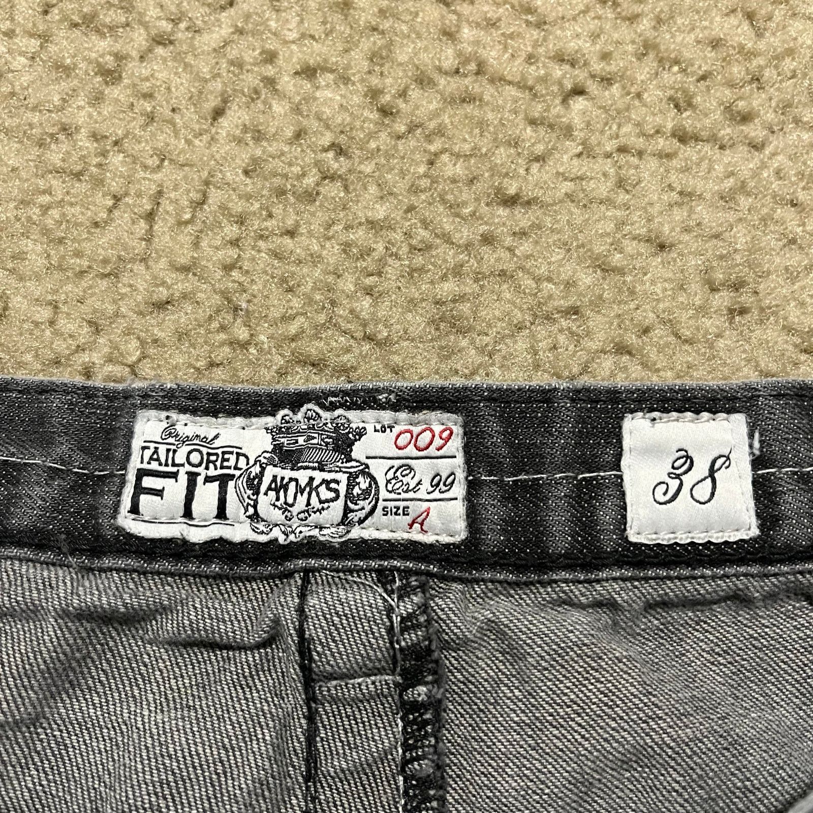 Akademiks Y2K Akademiks Baggy Skater Distressed Black Jeans 38Wx33L Size US 38 / EU 54 - 5 Thumbnail