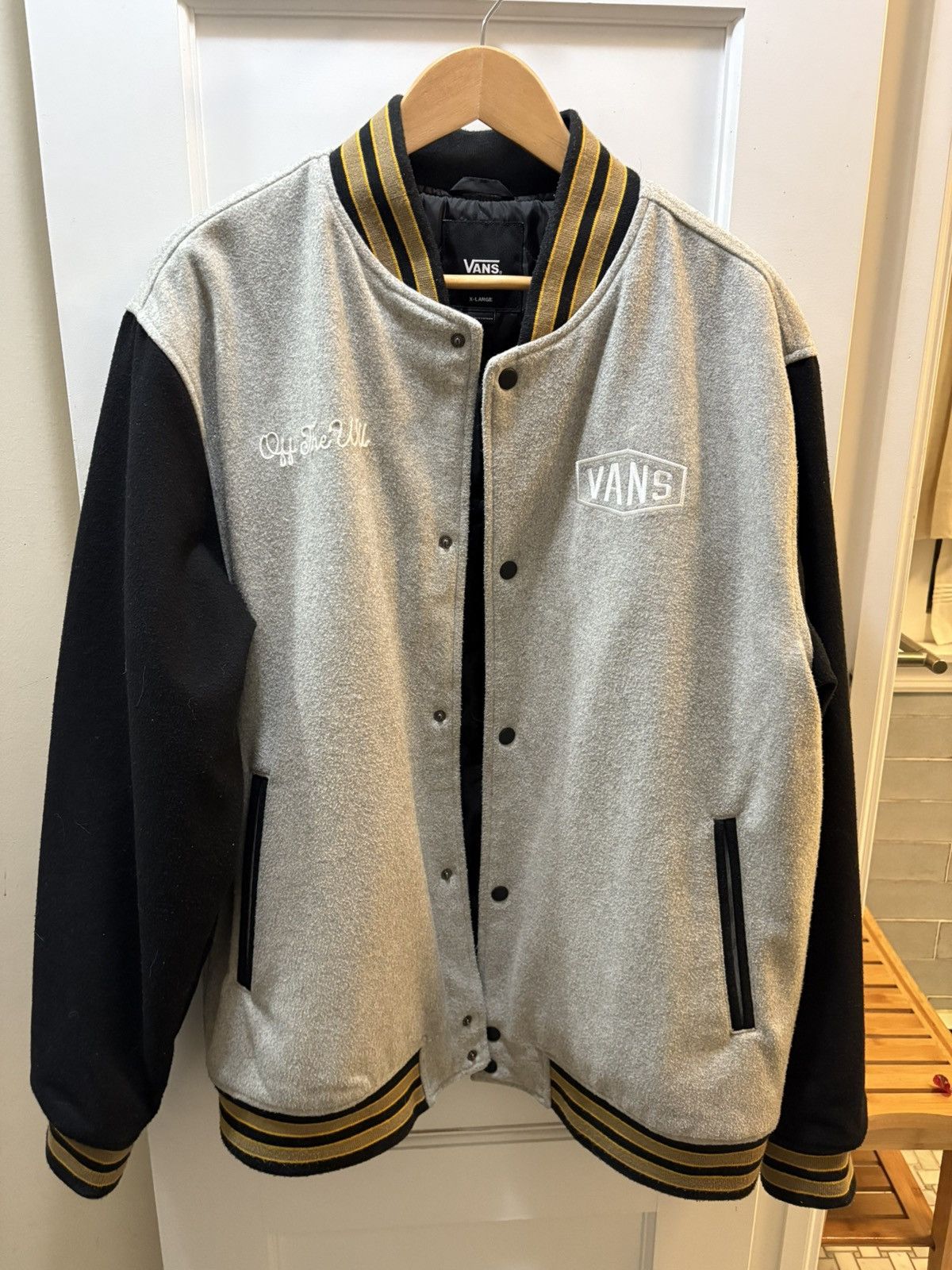 Vans Vans Checkerboard Research Varsity Jacket - Size XL Size US XL / EU 56 / 4 - 1 Thumbnail