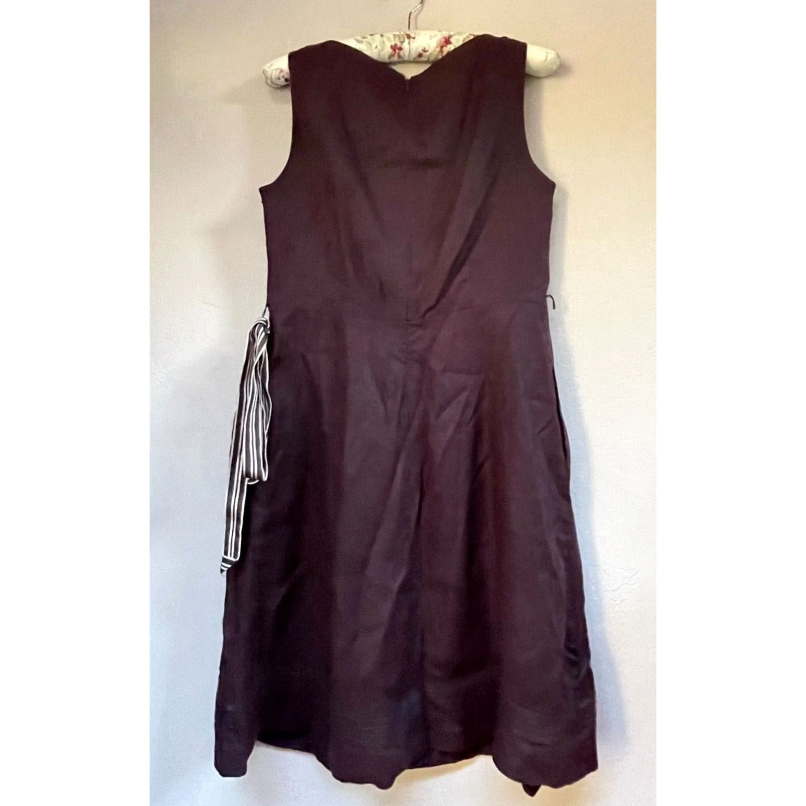 Banana Republic Banana Republic Women Dress Brown Linen A-Line Sleeveless Belted Scoop Neck Sz 8 Size M / US 6-8 / IT 42-44 - 2 Thumbnail