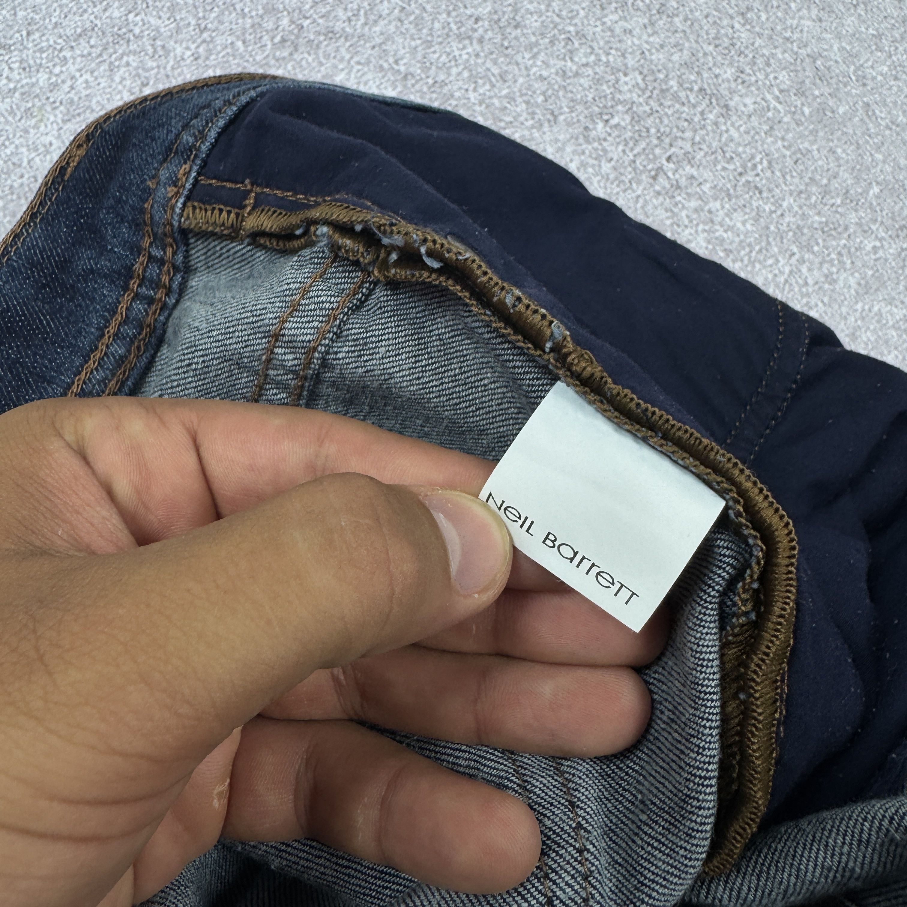 Neil Barrett Men`s Neil Barrett Skinny Fit Regular Rise Printed Jeans Size US 32 / EU 48 - 13 Thumbnail