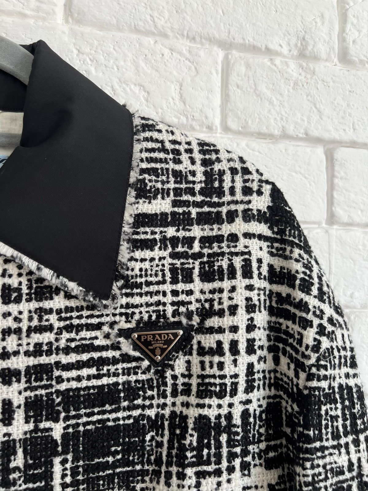 Prada Prada tweed cropped jacket Size S / US 4 / IT 40 - 3 Thumbnail