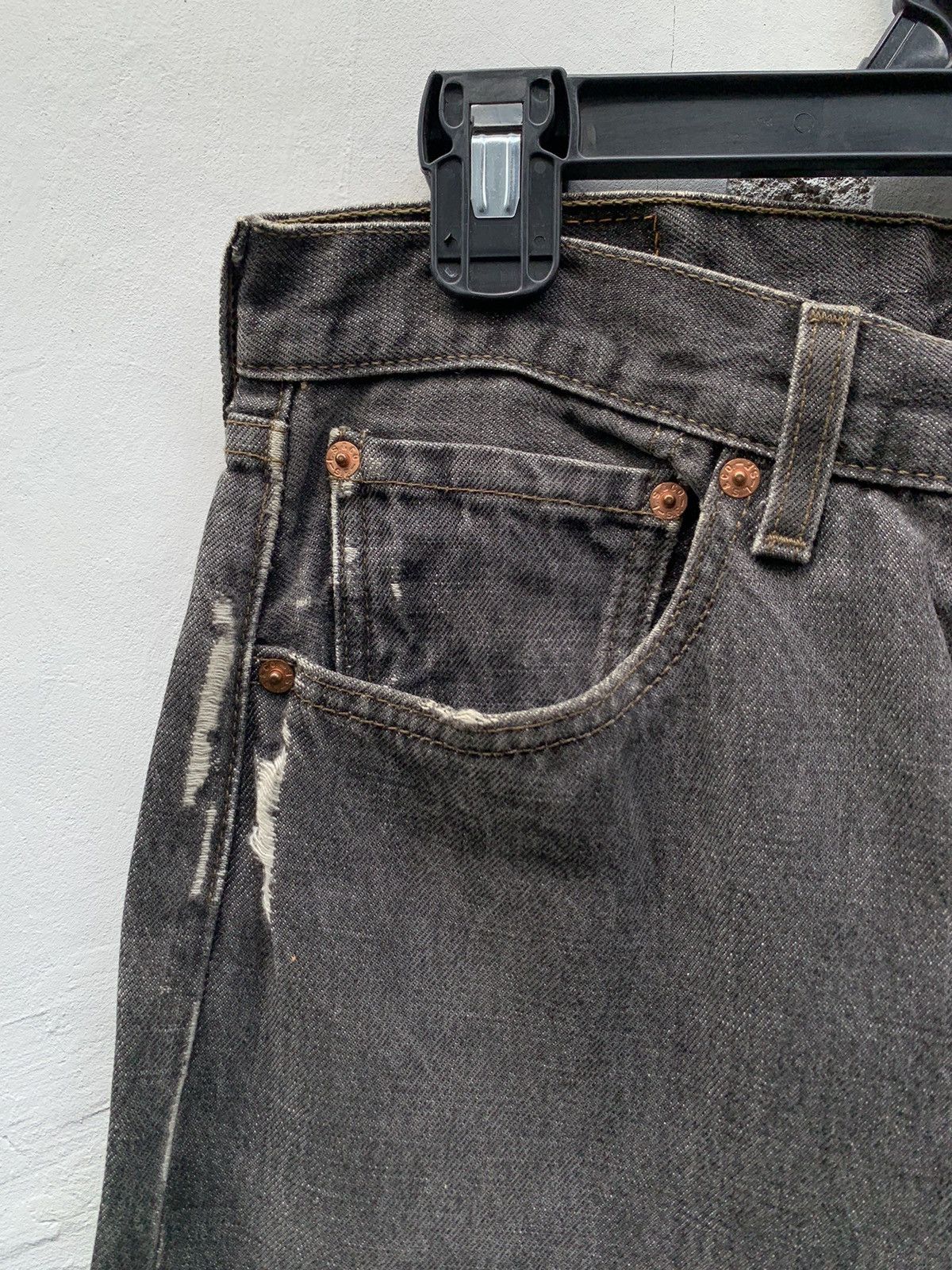 Levi's Made & Crafted Vintage Levi’s 501 ripped jeans Size US 32 / EU 48 - 3 Thumbnail