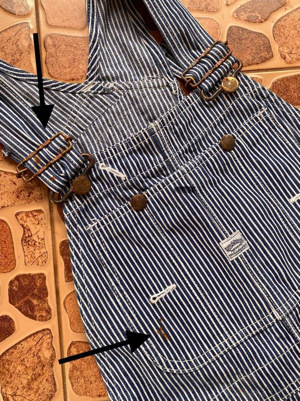 Big John × Vintage Vintage Hikory Railroad Overall By Big John Size US 31 - 10 Thumbnail