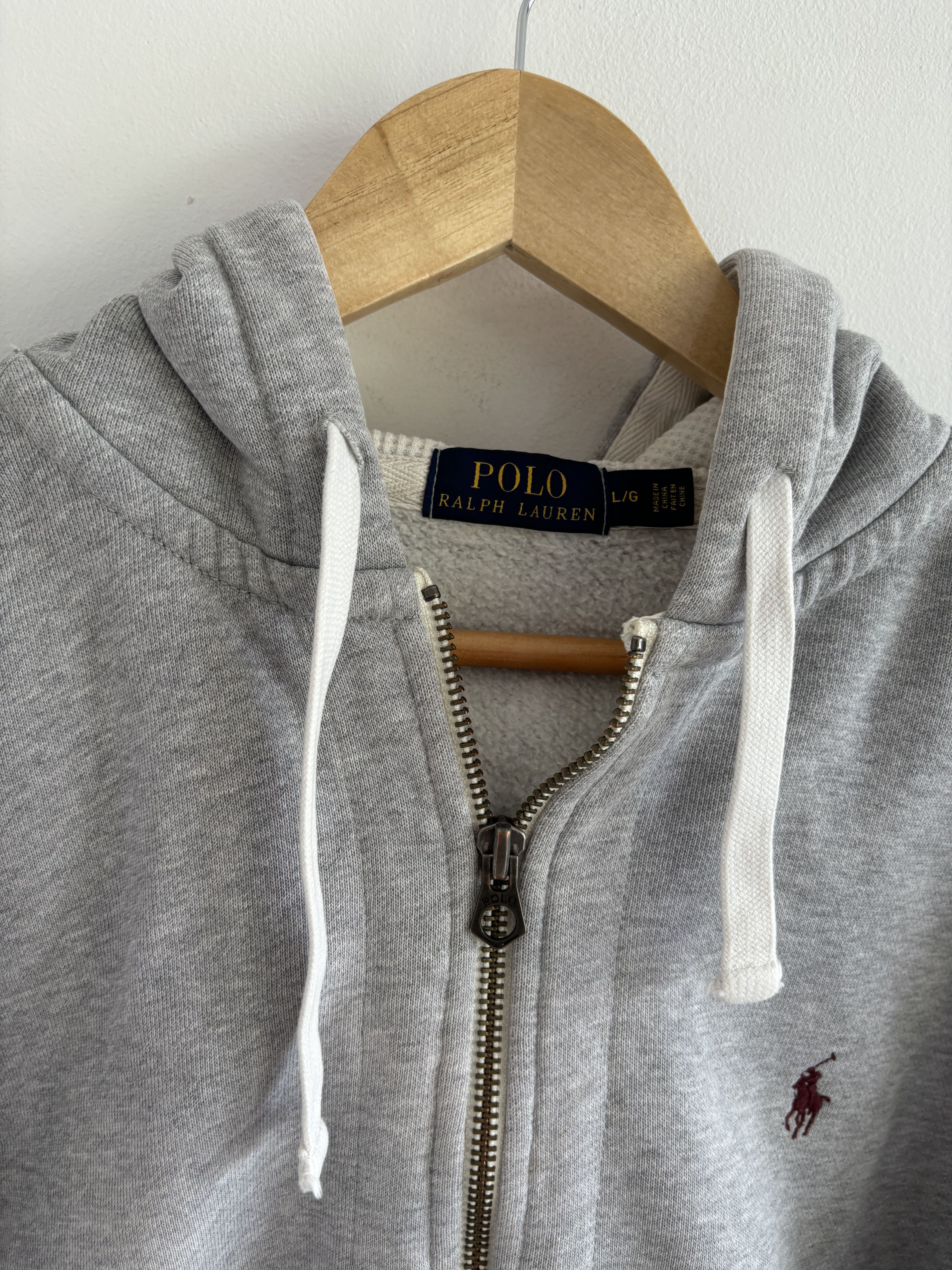 Polo Ralph Lauren Vintage 90s Polo Ralph Lauren Heavyweight Hoodie Size Gray Size US L / EU 52-54 / 3 - 5 Thumbnail