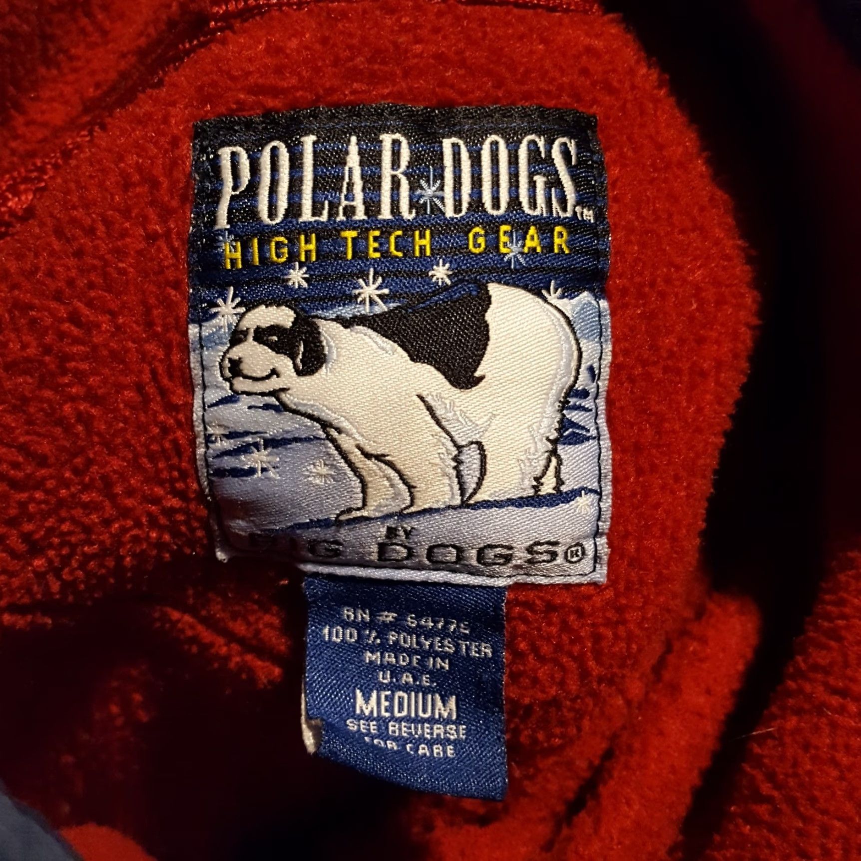 Big Dogs Y2K Big Dogs Polar Fleece 1/4 Zip Size M Vintage Pullover Windbreaker Jacket Red Size US M / EU 48-50 / 2 - 6 Thumbnail