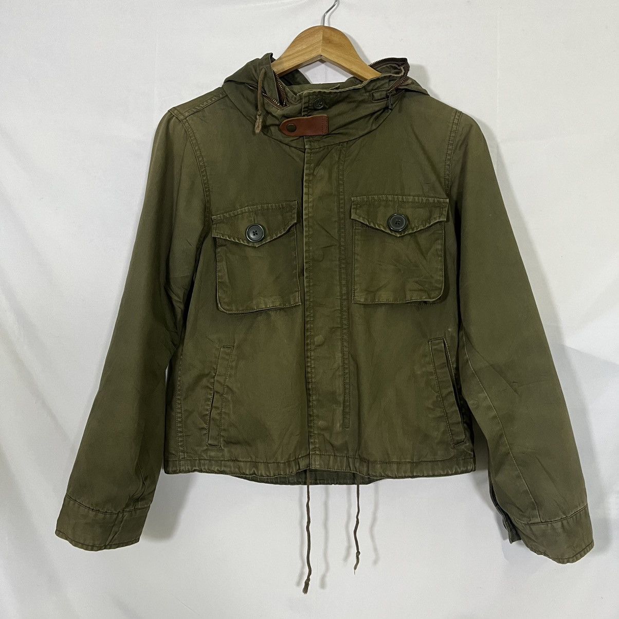 Japanese Brand VTG SHUCA ARMY MILITARY STYLE CROP JACKET Size S / US 4 / IT 40 - 1 Thumbnail