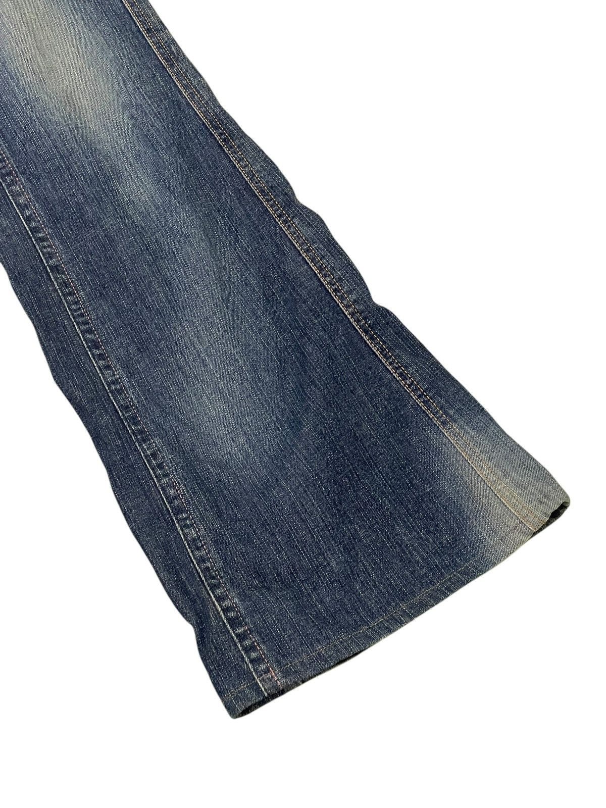 Comme des Garcons Flare Jeans Vienus Jean Edwin Distress Stretch Low Rise 2🟦 Size US 28 / EU 44 - 4 Thumbnail