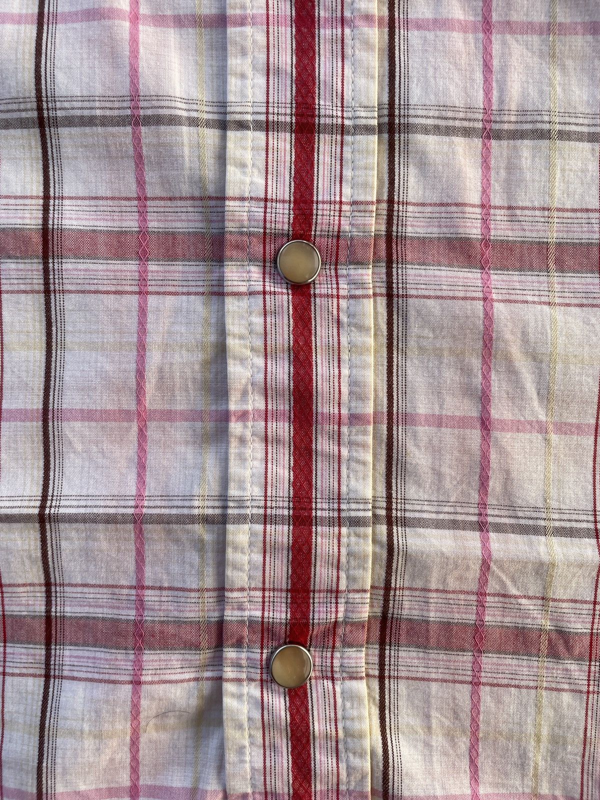 Takeo Kikuchi Takeo Kikuchi Long Sleeve Snap Shirt Plaid Pearl Size L / US 10 / IT 46 - 7 Thumbnail
