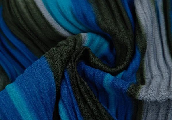 Issey Miyake Pleated Stripe Half Pants in Teal Gray Size US 38 / EU 54 - 13 Thumbnail
