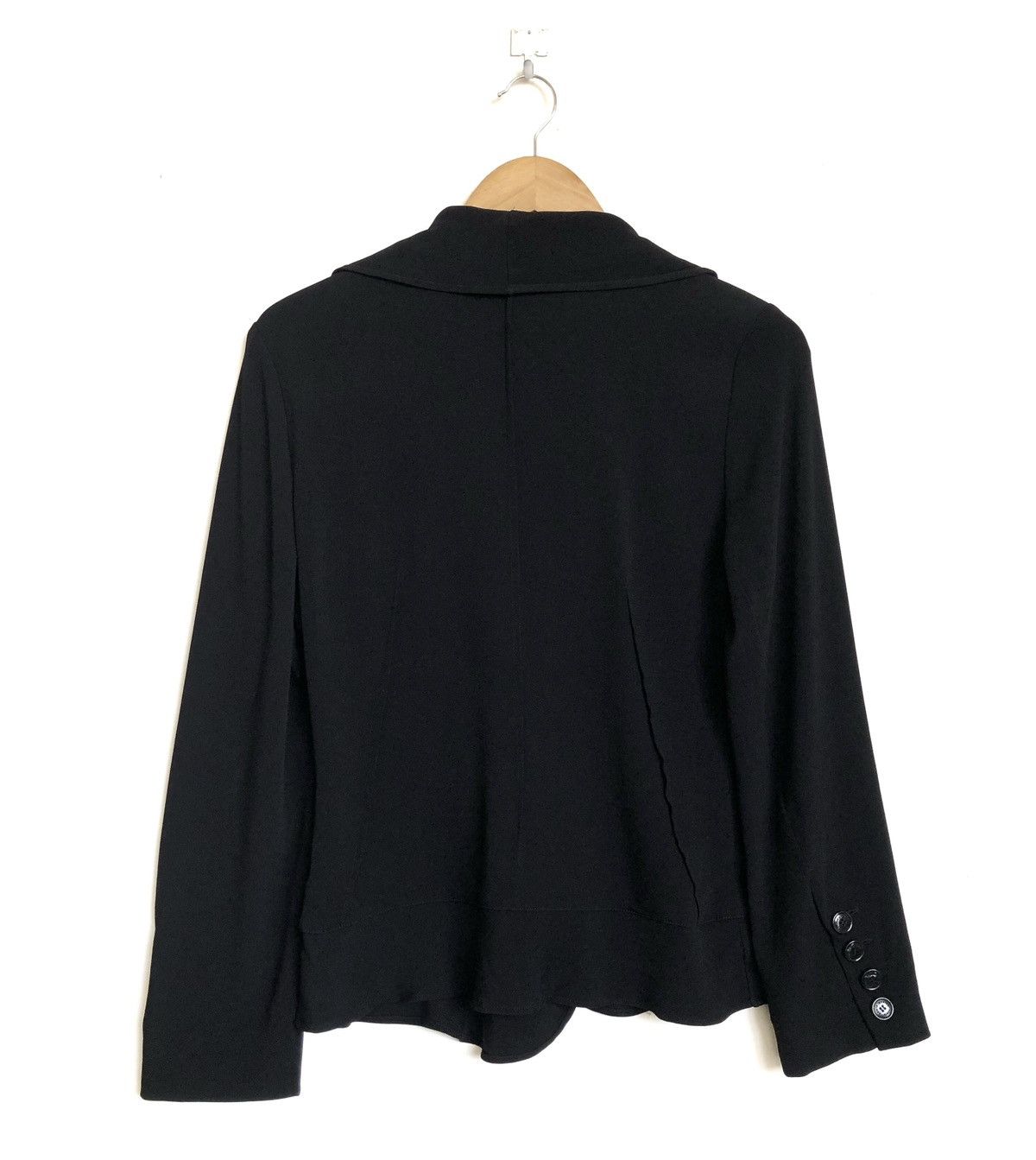 Sonia Rykiel HOOK BREASTED RAYON BLEND RUFFLE JACKET Size S / US 4 / IT 40 - 2 Thumbnail