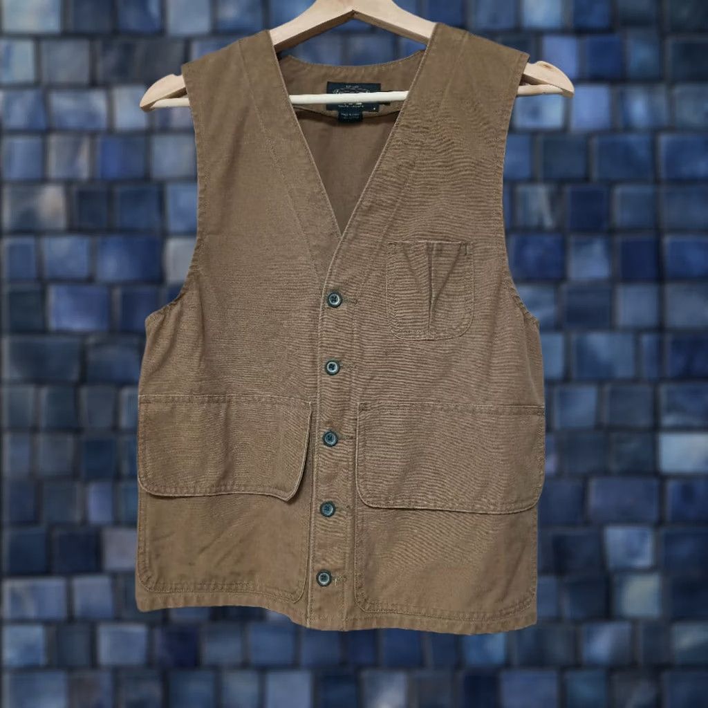 Ralph Lauren RRL RALPH LAUREN Vest Size S Brown Cotton Work Casual Solid Outer Men's USED Size US S / EU 44-46 / 1 - 1 Thumbnail