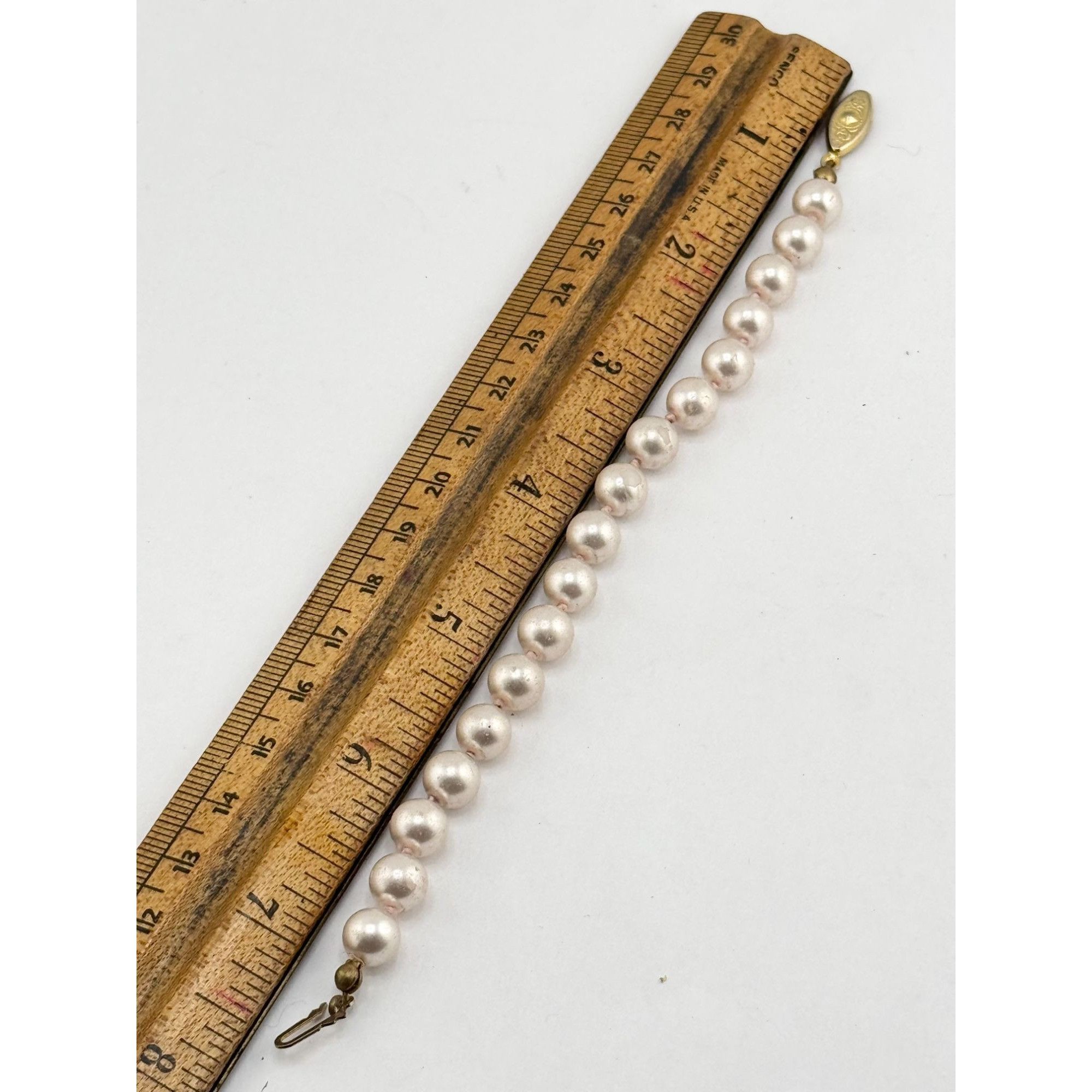 Vintage Vintage faux pearl beaded bracelet Size ONE SIZE - 3 Thumbnail