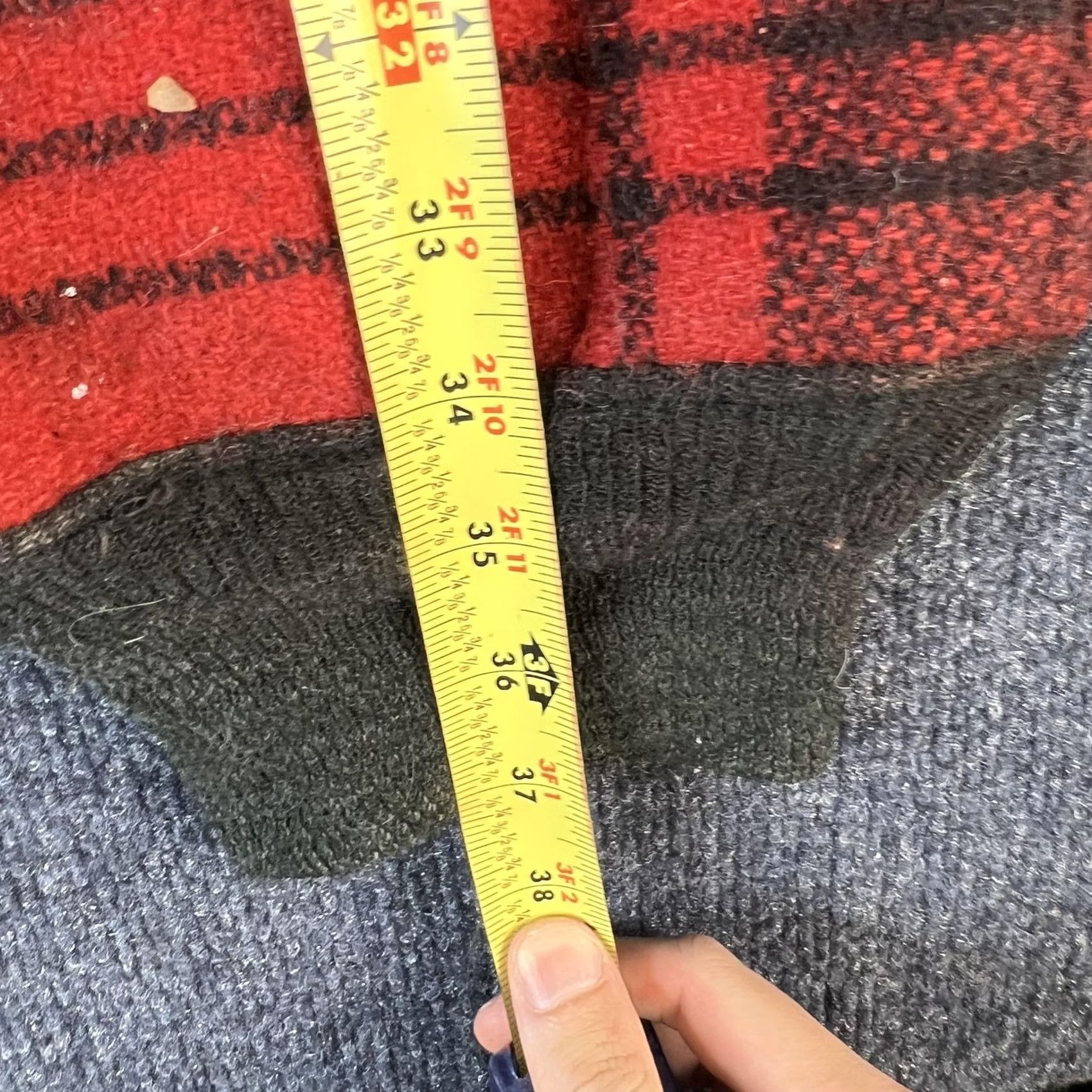Vintage VINTAGE Hunting Pants Mens Medium Red Black Plaid Cuffed Lined Outdoors Wool Size US 37 - 4 Thumbnail