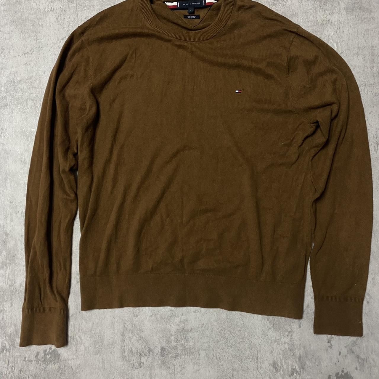 Tommy Hilfiger Brown Tommy Hilfiger crewneck sweater Size US M / EU 48-50 / 2 - 1 Thumbnail