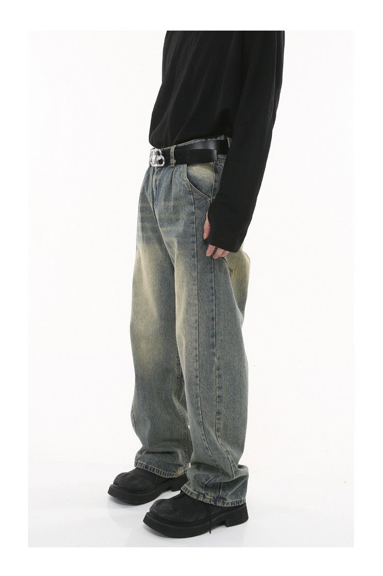 Japanese Brand × Jean Vintage distressed washed high street jeans loose Size US 32 / EU 48 - 3 Thumbnail