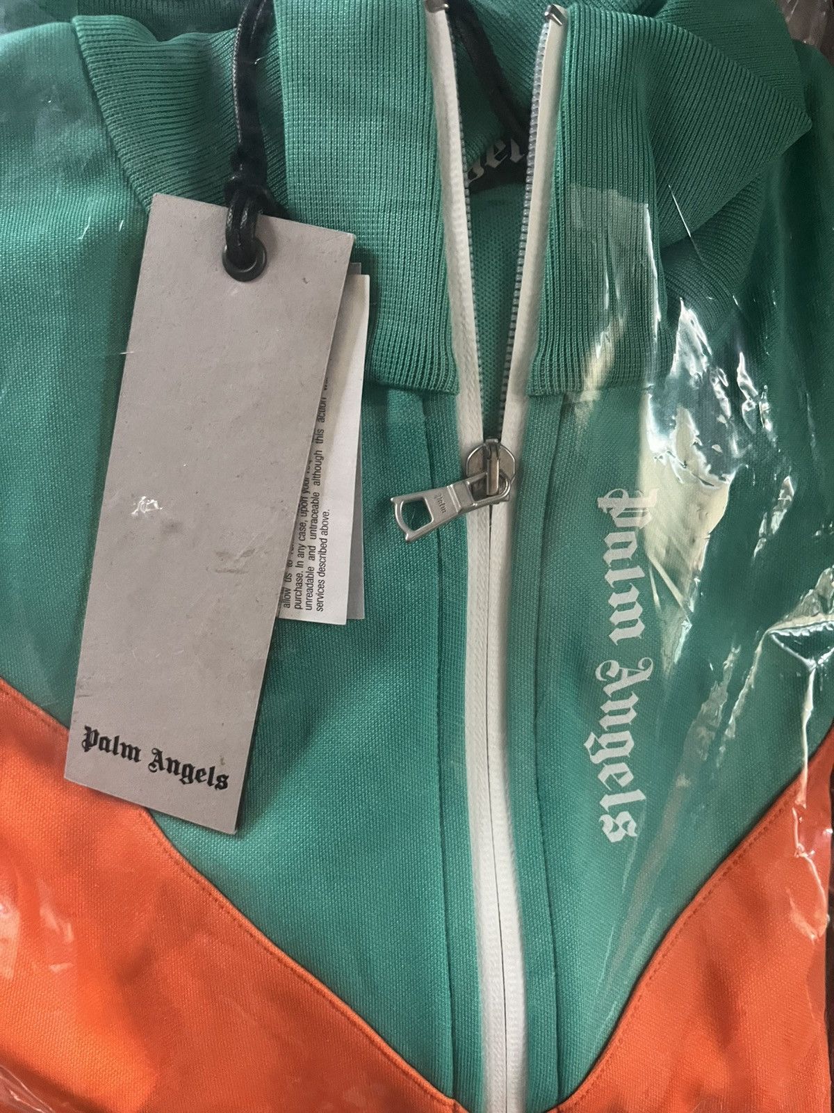 Palm Angels Palm Angels|V Block Track Jacket|Forrest Green x Orange Size US XS / EU 42 / 0 - 4 Thumbnail