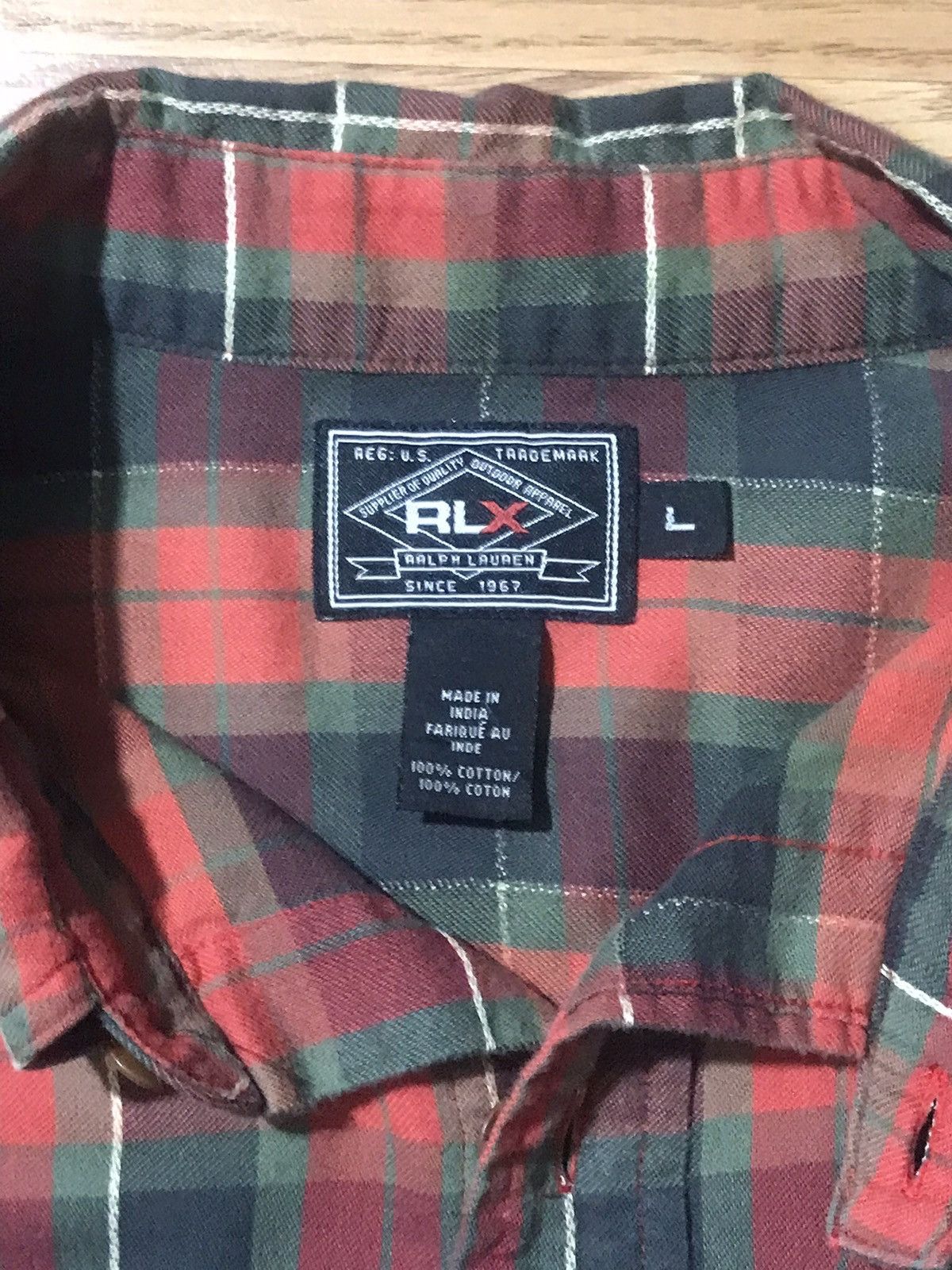 Polo Ralph Lauren × Ralph Lauren × Vintage Ralph Lauren RLX Vintage 90s Flannel Button Up Shirt Large Size US L / EU 52-54 / 3 - 3 Thumbnail