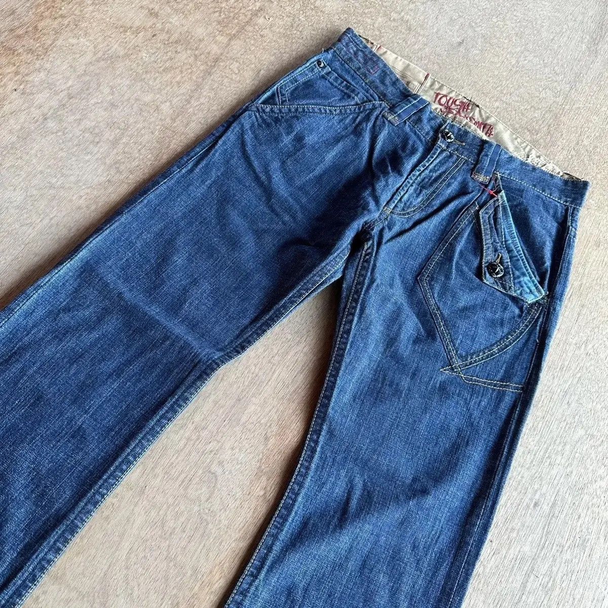 PPFM GRAILS! W32 L32 Vintage TOUGH JEANSMITH Jean RARE Denim Pant Size US 32 / EU 48 - 5 Thumbnail