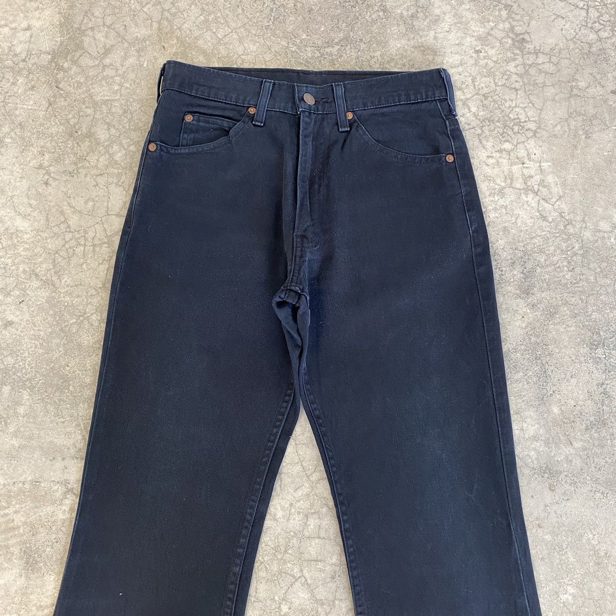 Levi's × Vintage Size 28x28.5 Vintage 1996 Levis 517 Black Flared Jeans Size US 28 / EU 44 - 3 Thumbnail