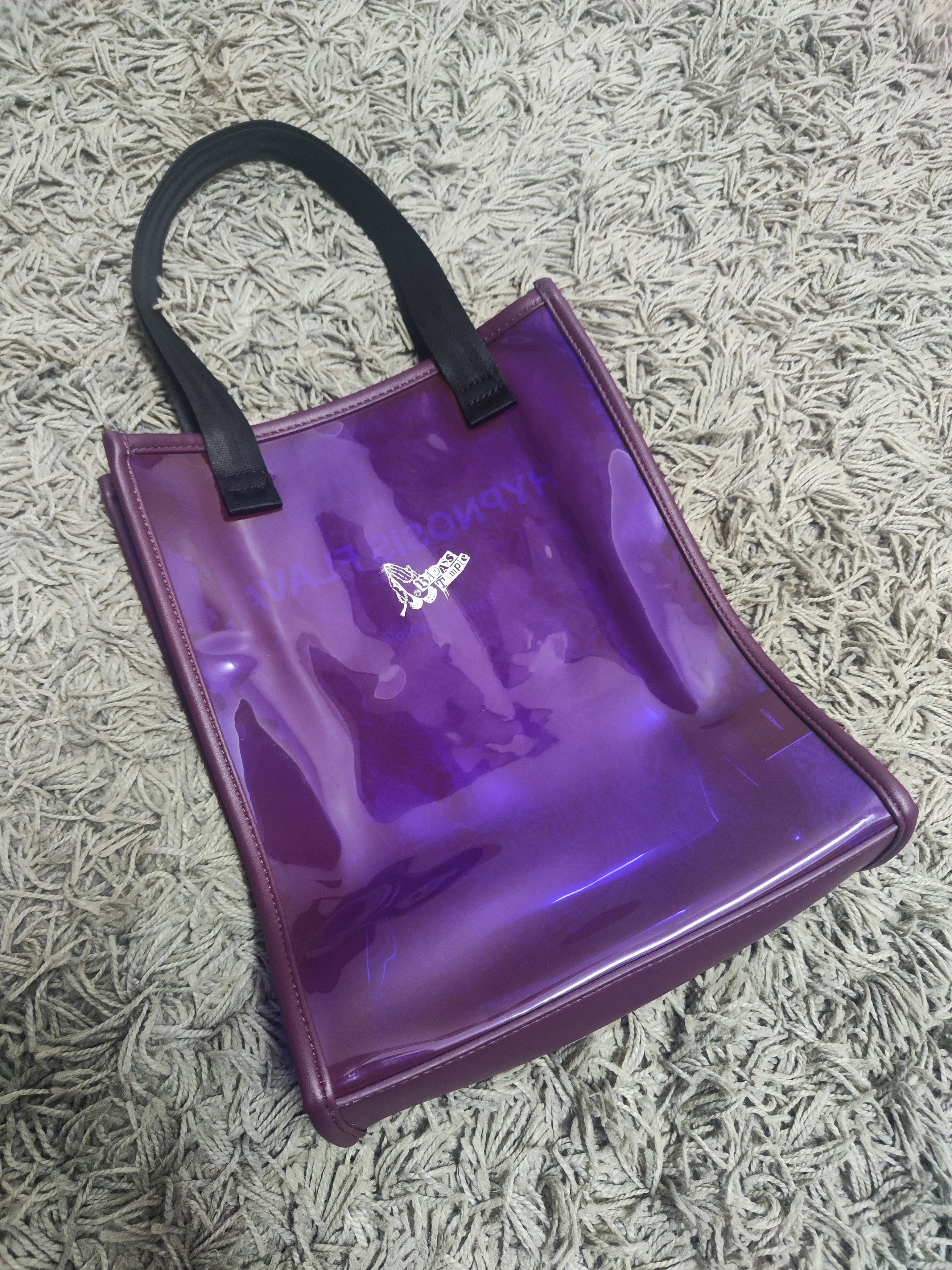 Japanese Brand Cyberpunk Purple Neon Translucent Bag Size ONE SIZE - 3 Thumbnail